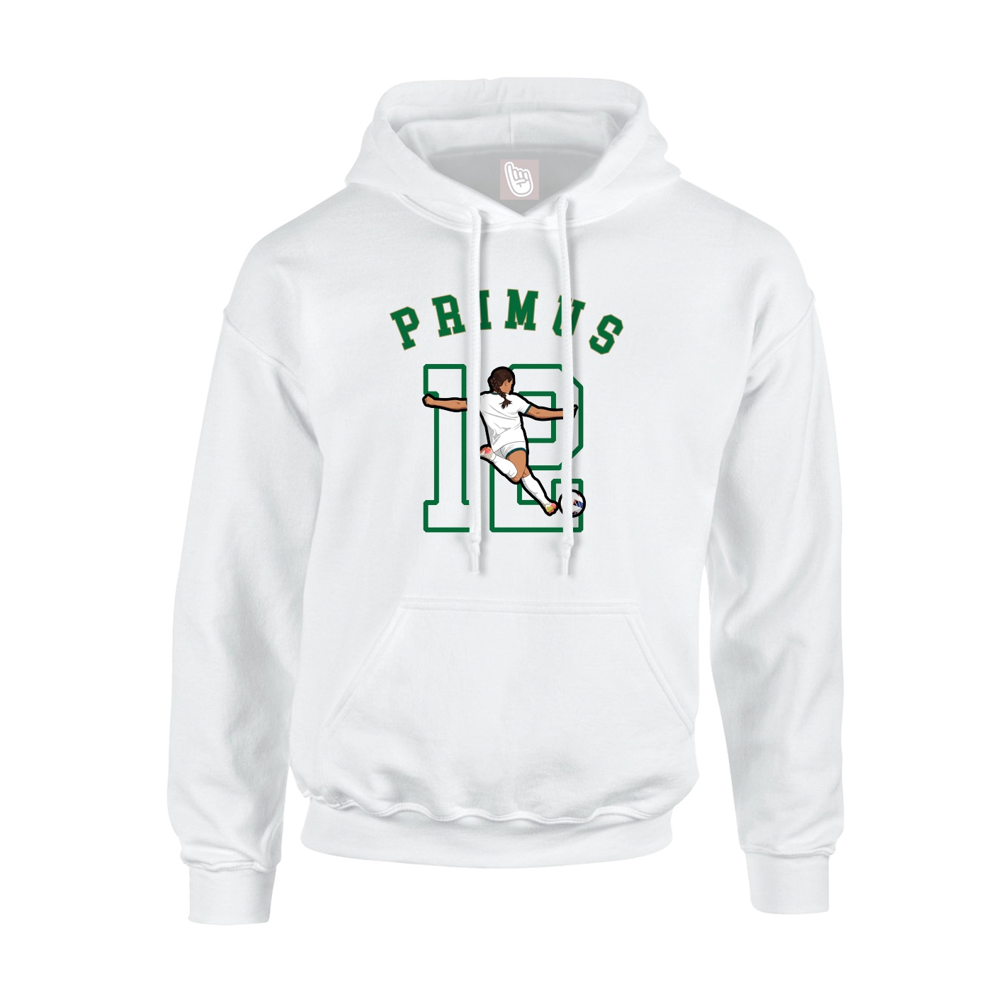 Youth Hoodie — Shirsey Arch in White