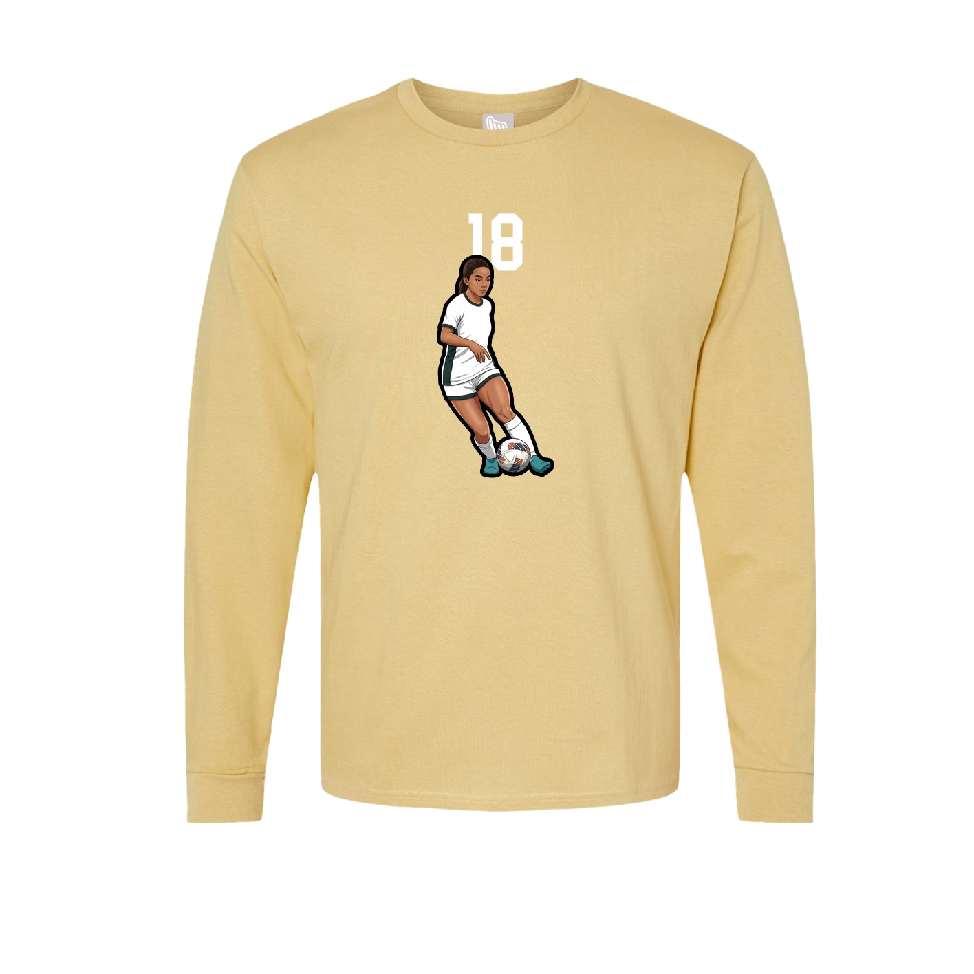 Long Sleeve Tee — Number Top in Vegas Gold