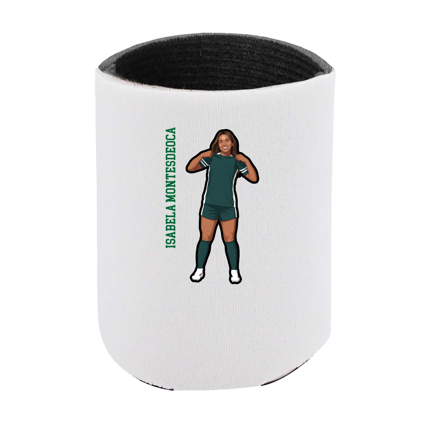 Can Holder — Name Vertical in White