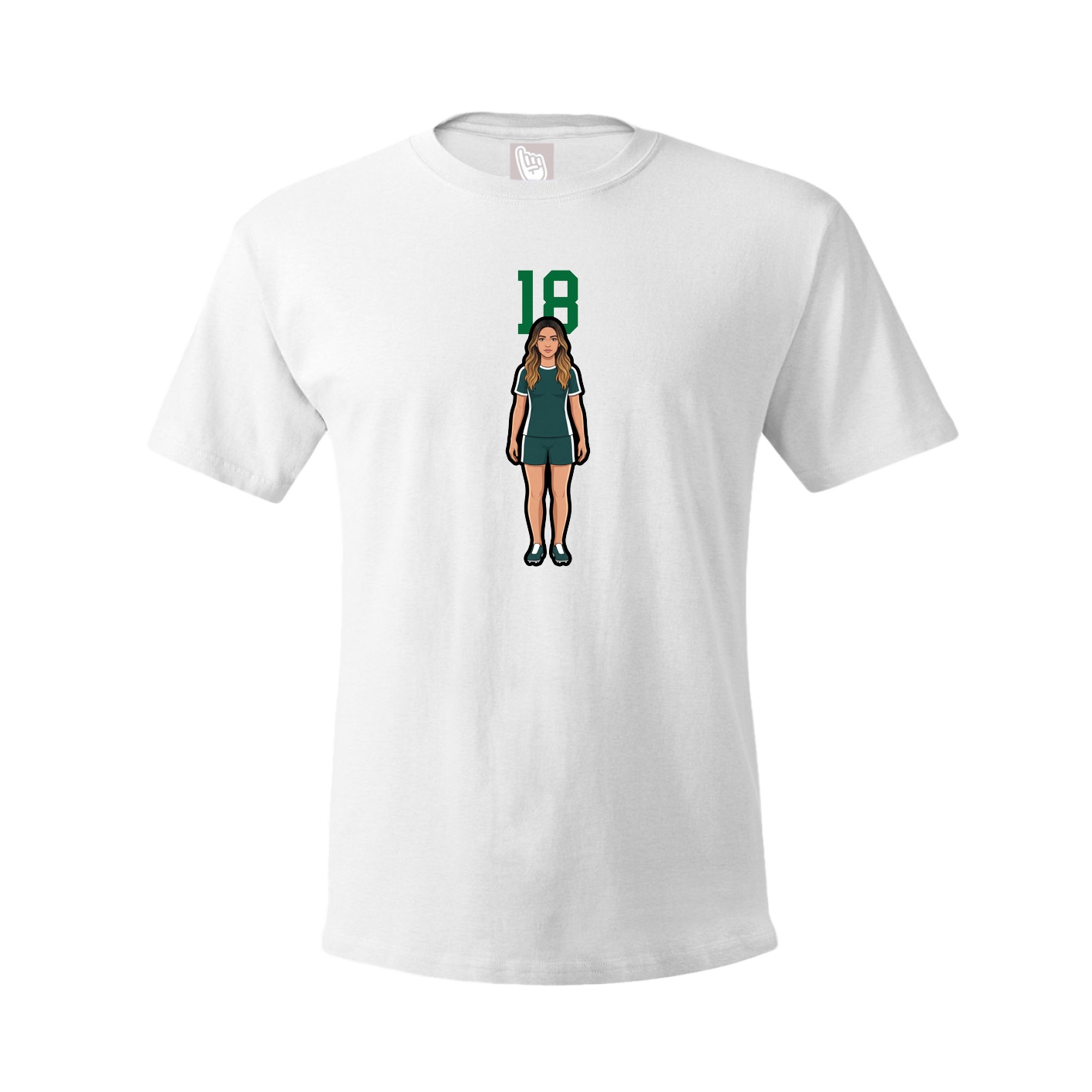 Tee — Number Top in White