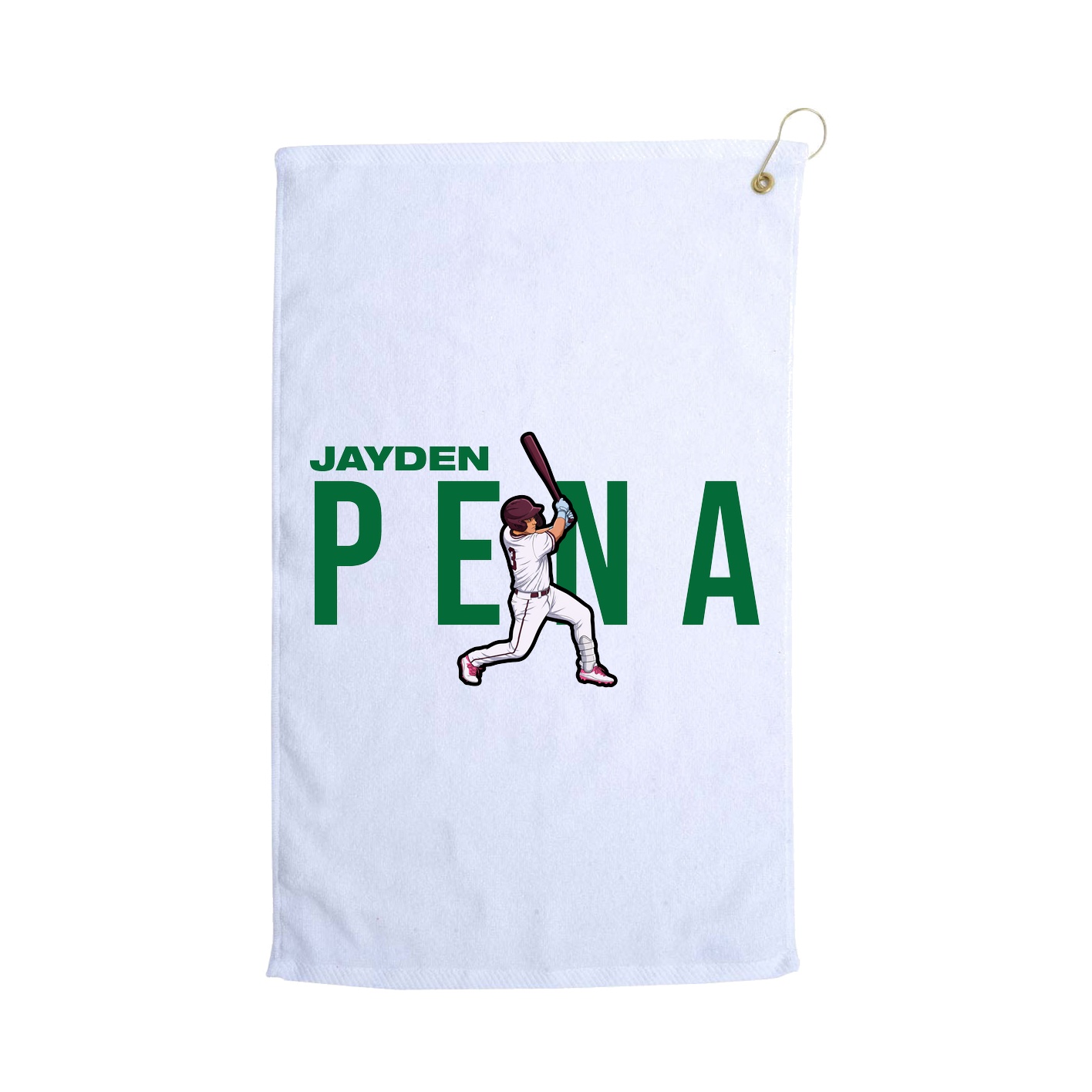Golf Towel — Player Name in White