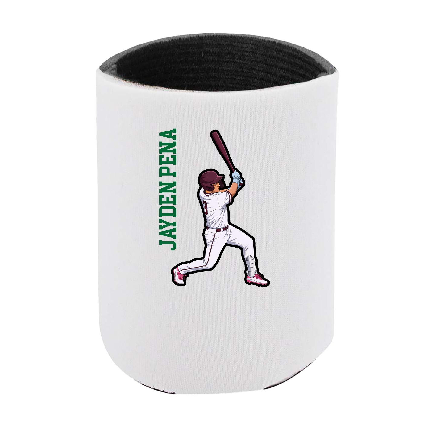 Can Holder — Name Vertical in White