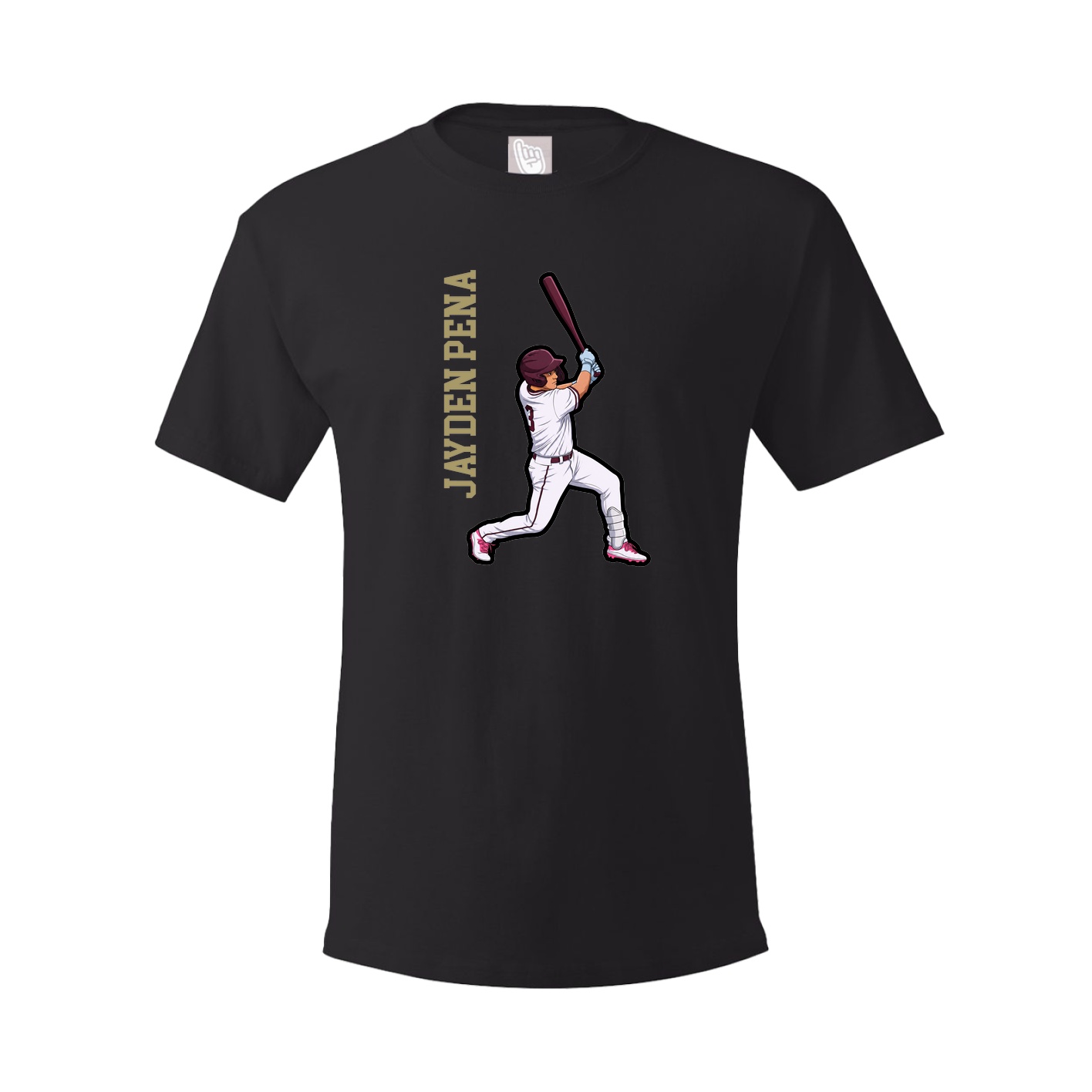 Tee — Name Vertical in Black