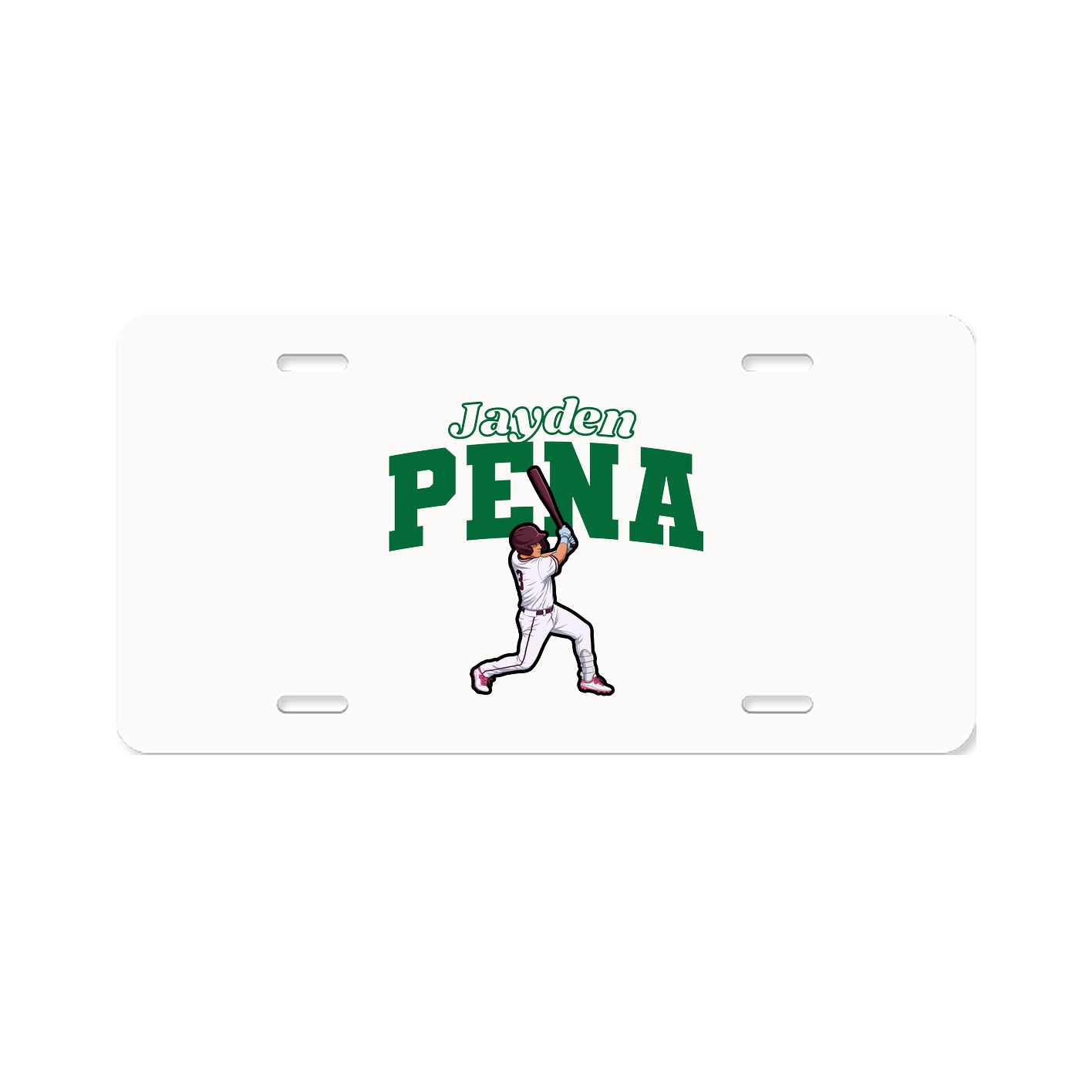 License Plate — Name Arch in Classic