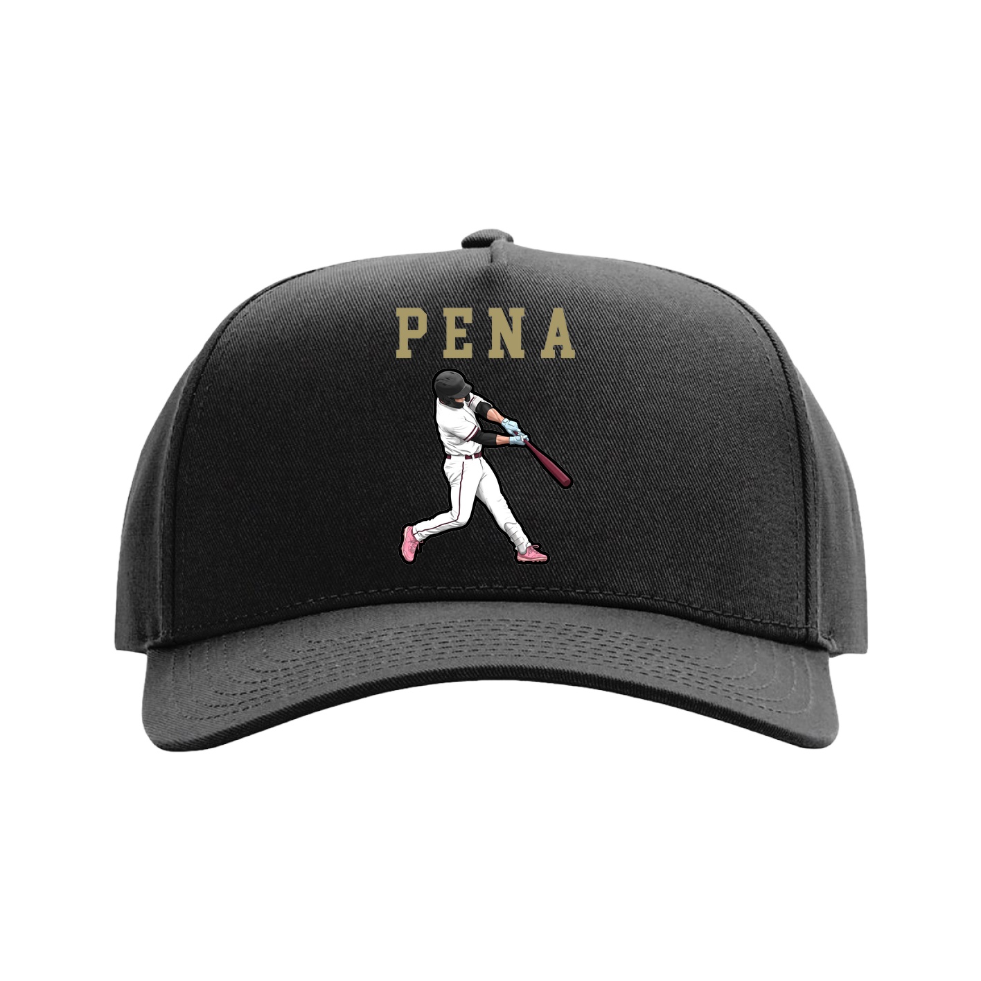 Full Fabric Five-Panel Champ Cap — Shirsey in Black