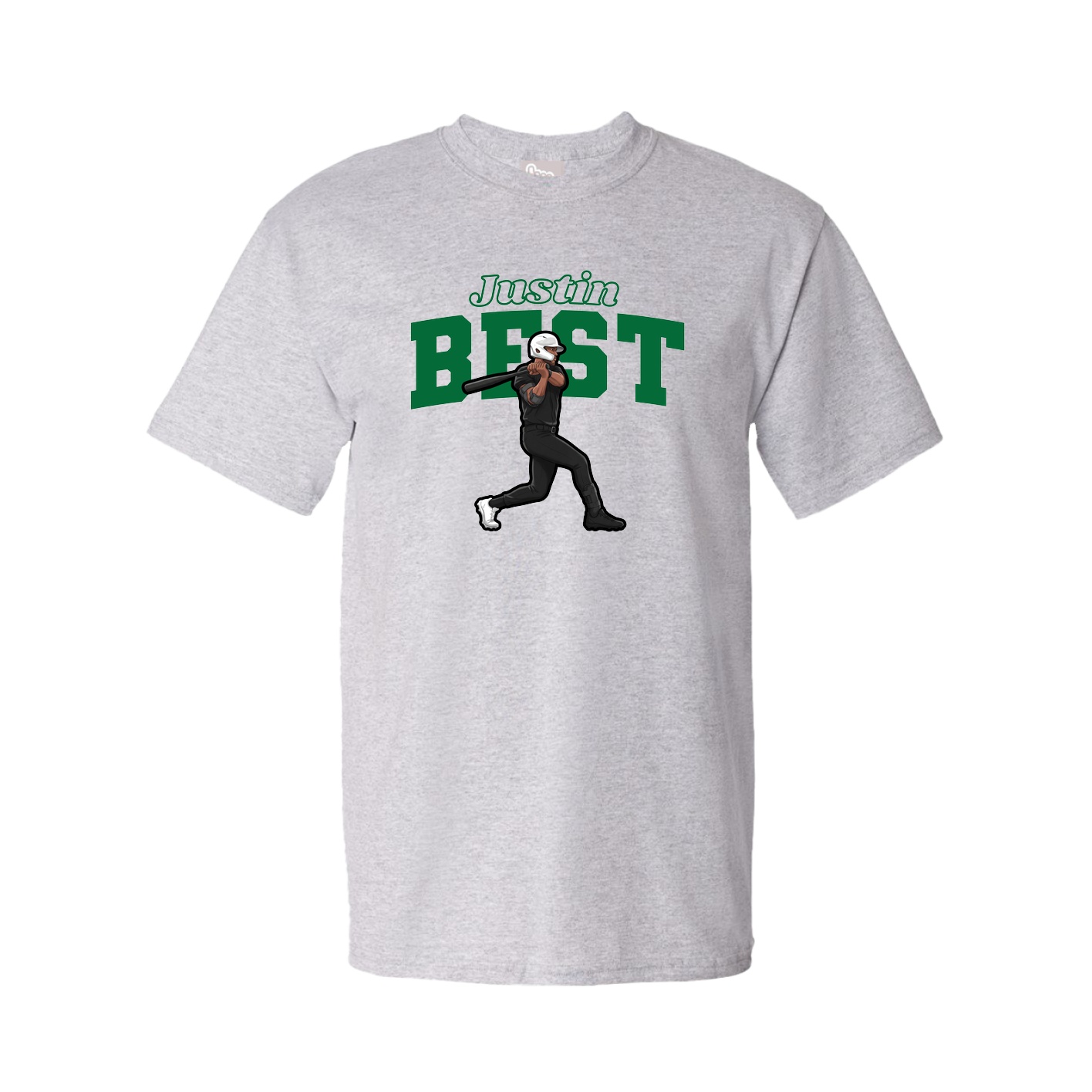 Youth Tee — Name Arch in Grey