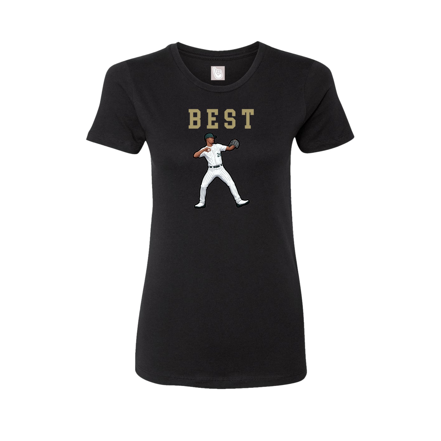 Fitted Women's Tee — Shirsey in Black