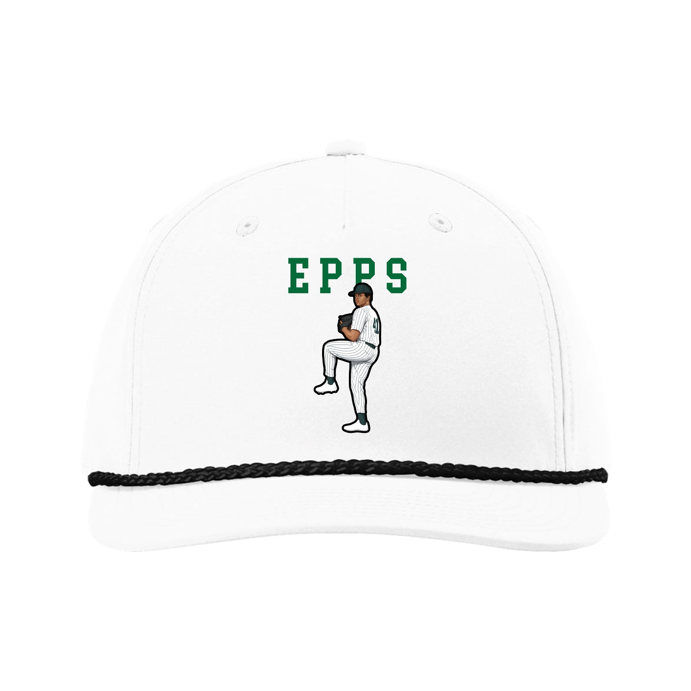 Five-Panel Classic Rope Cap — Shirsey in White