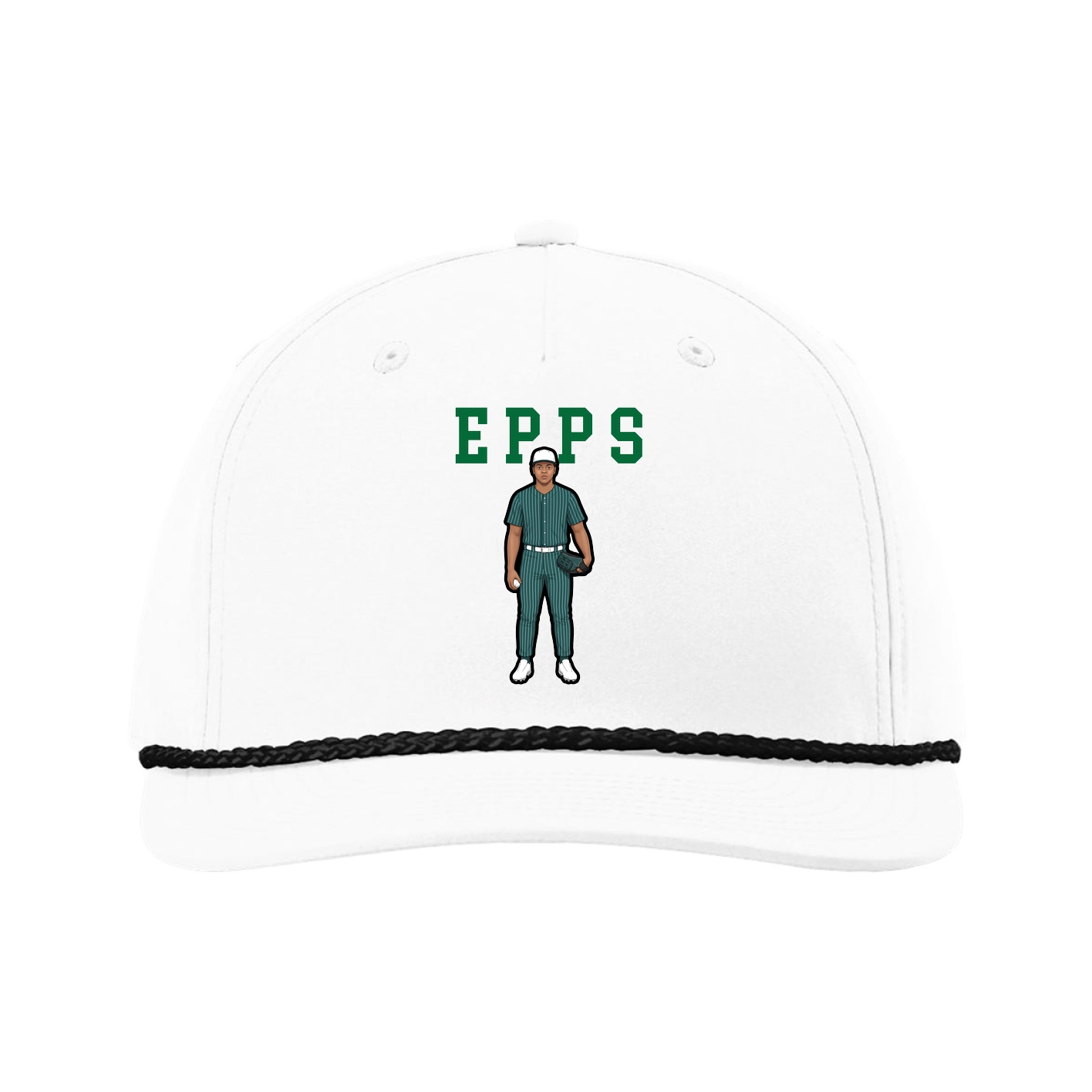 Five-Panel Classic Rope Cap — Shirsey in White