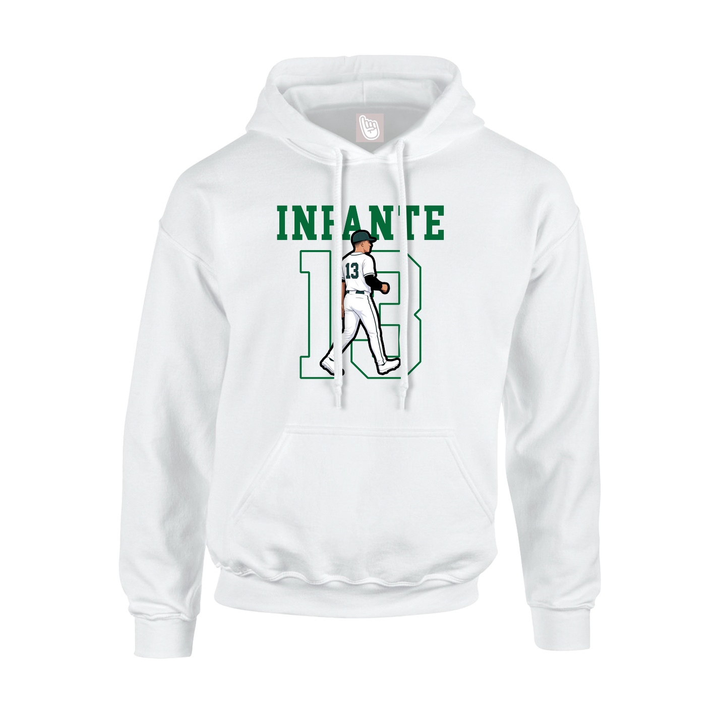 Hoodie — Shirsey in White