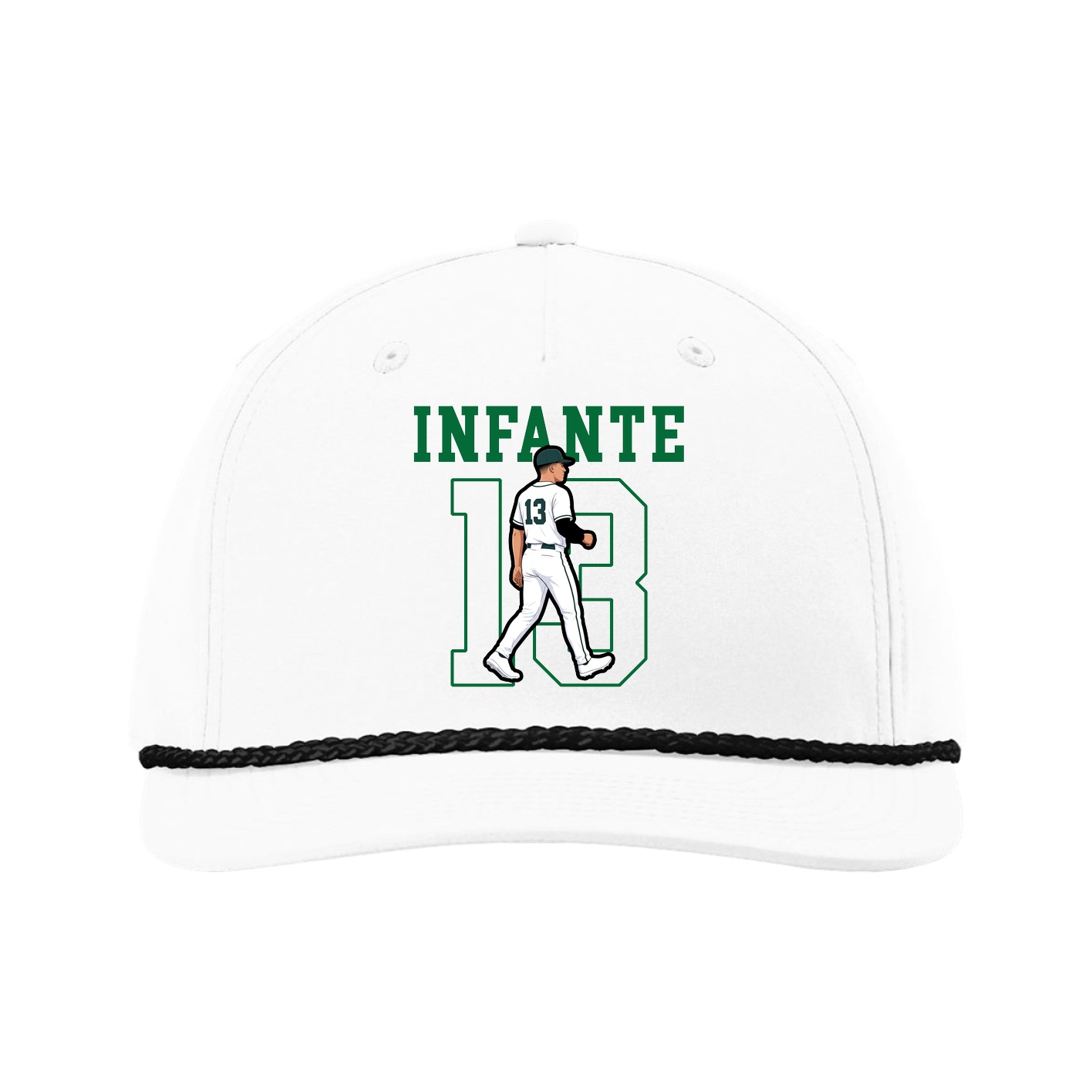 Five-Panel Classic Rope Cap — Shirsey in White