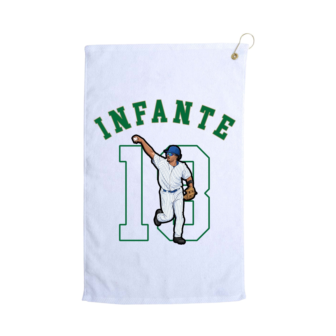Golf Towel — Shirsey Arch in White