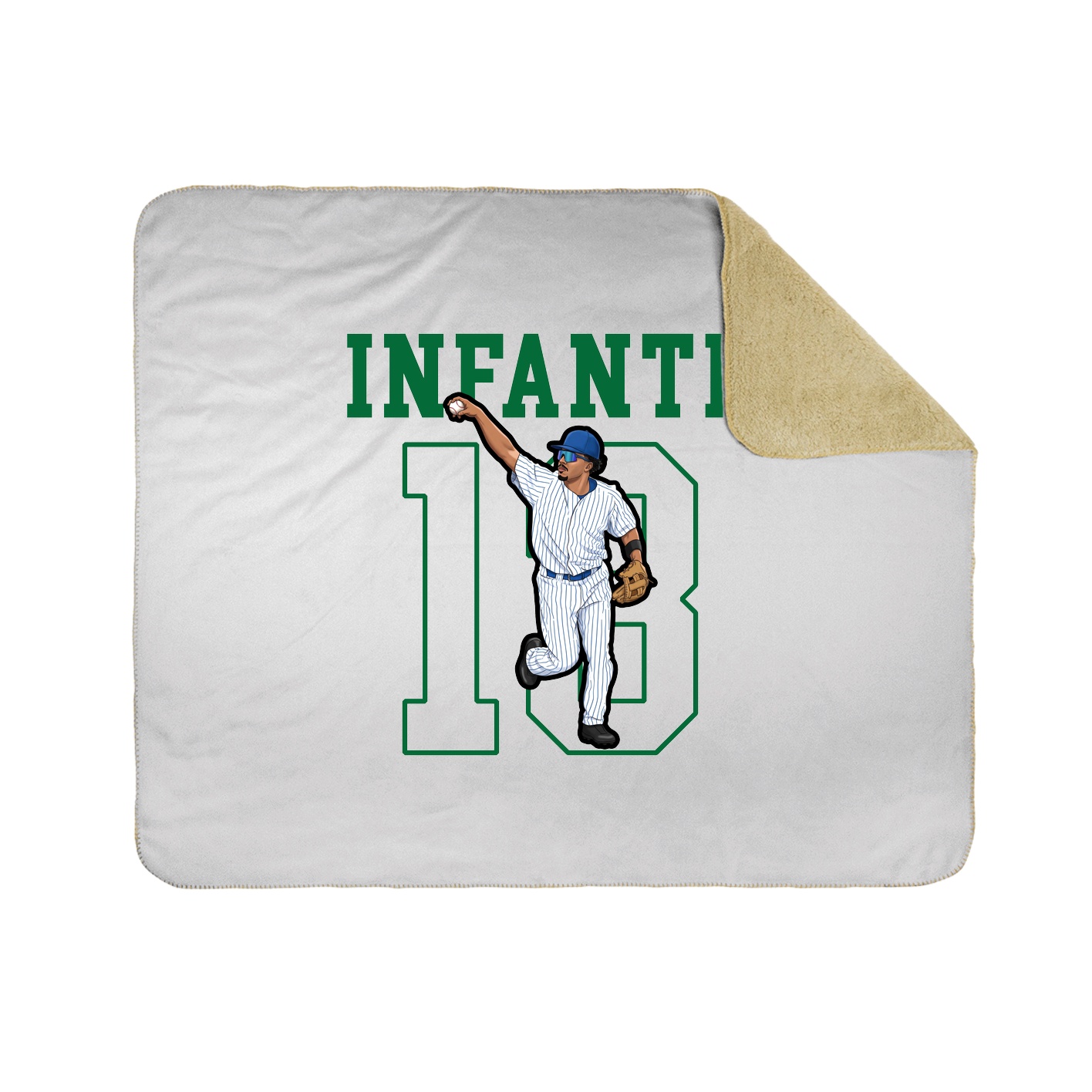 Throw Blanket — Shirsey in White