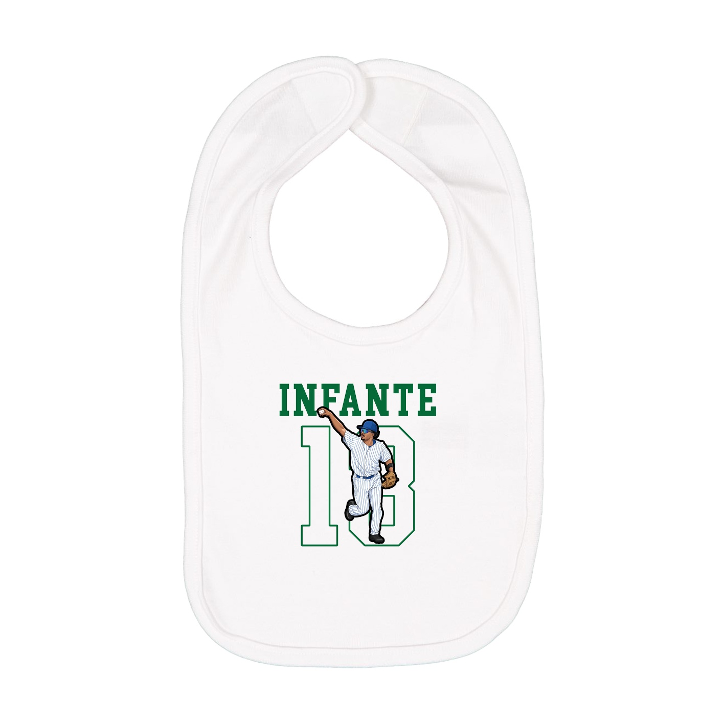 Infant Bib — Shirsey in White