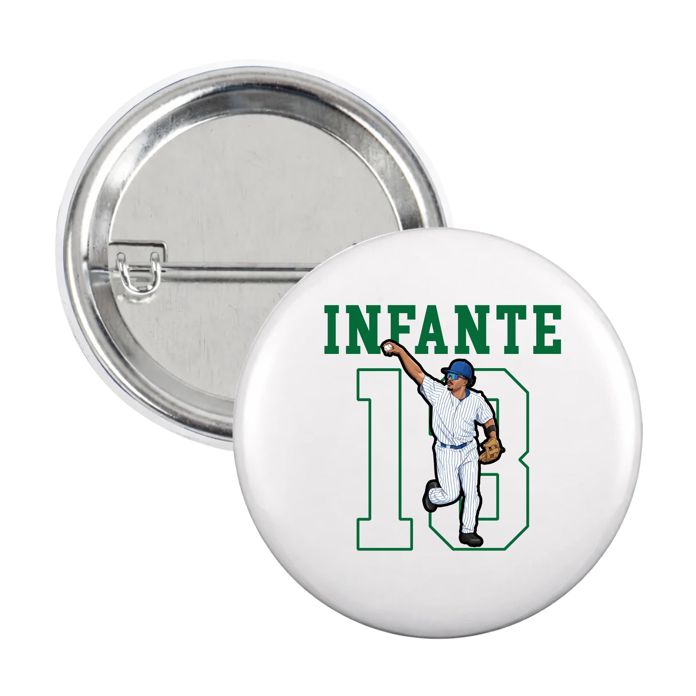 Game Day Button — Shirsey in White