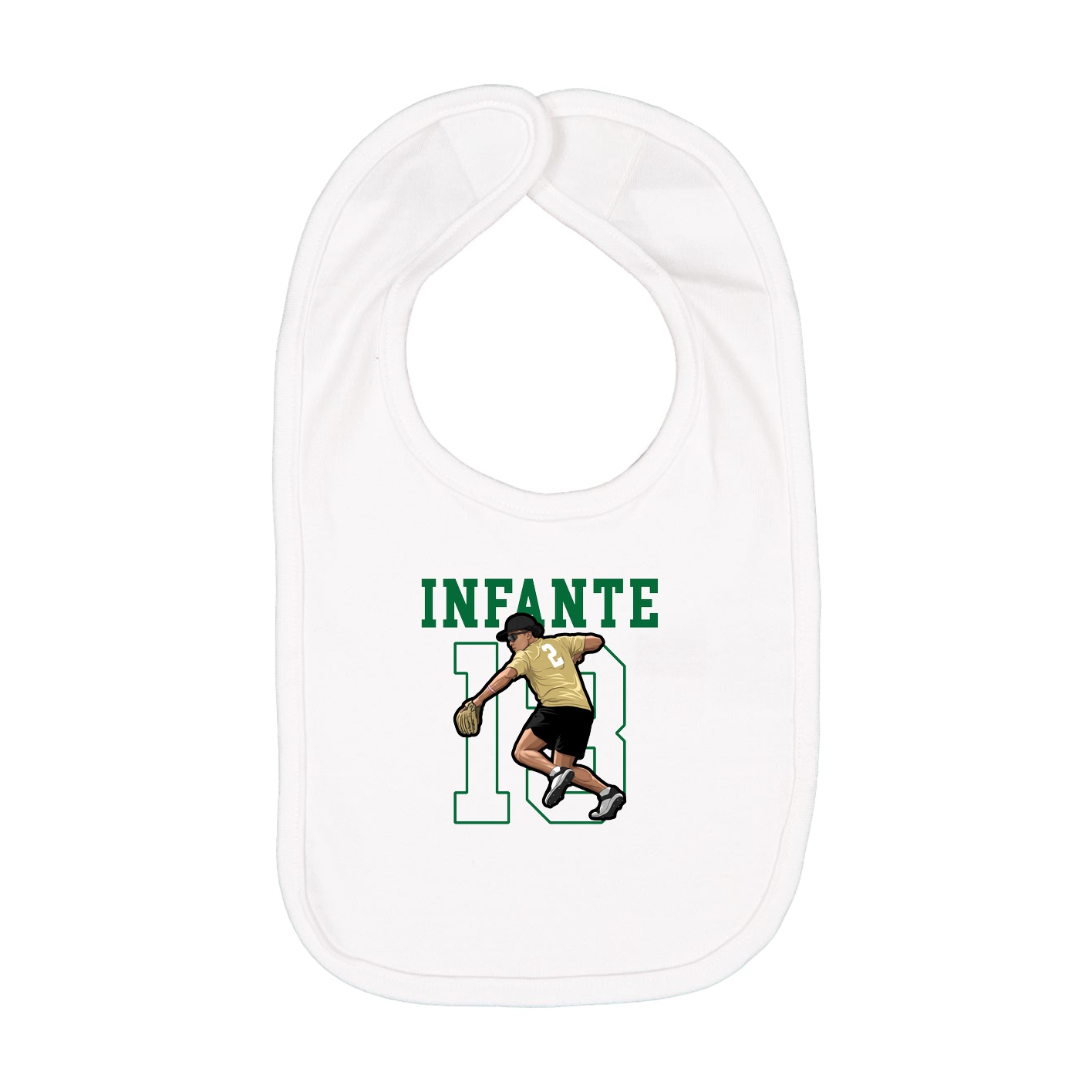 Infant Bib — Shirsey in White