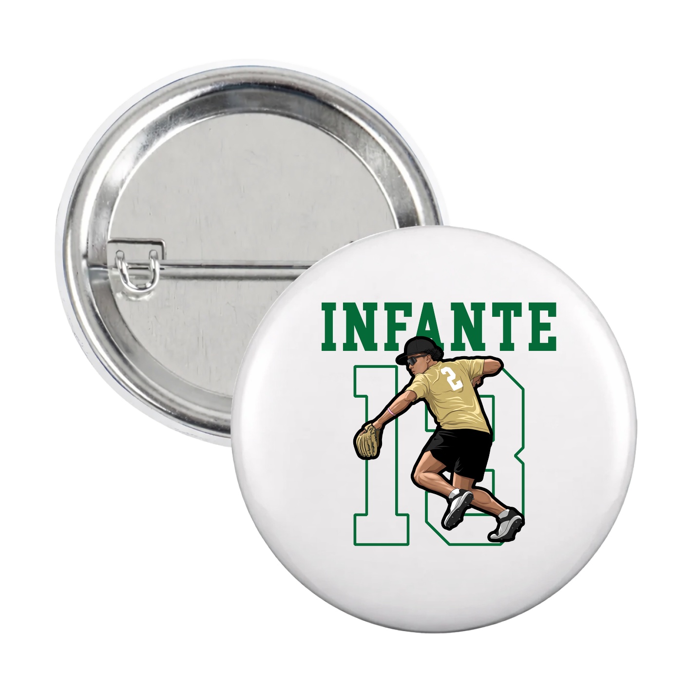 Game Day Button — Shirsey in White