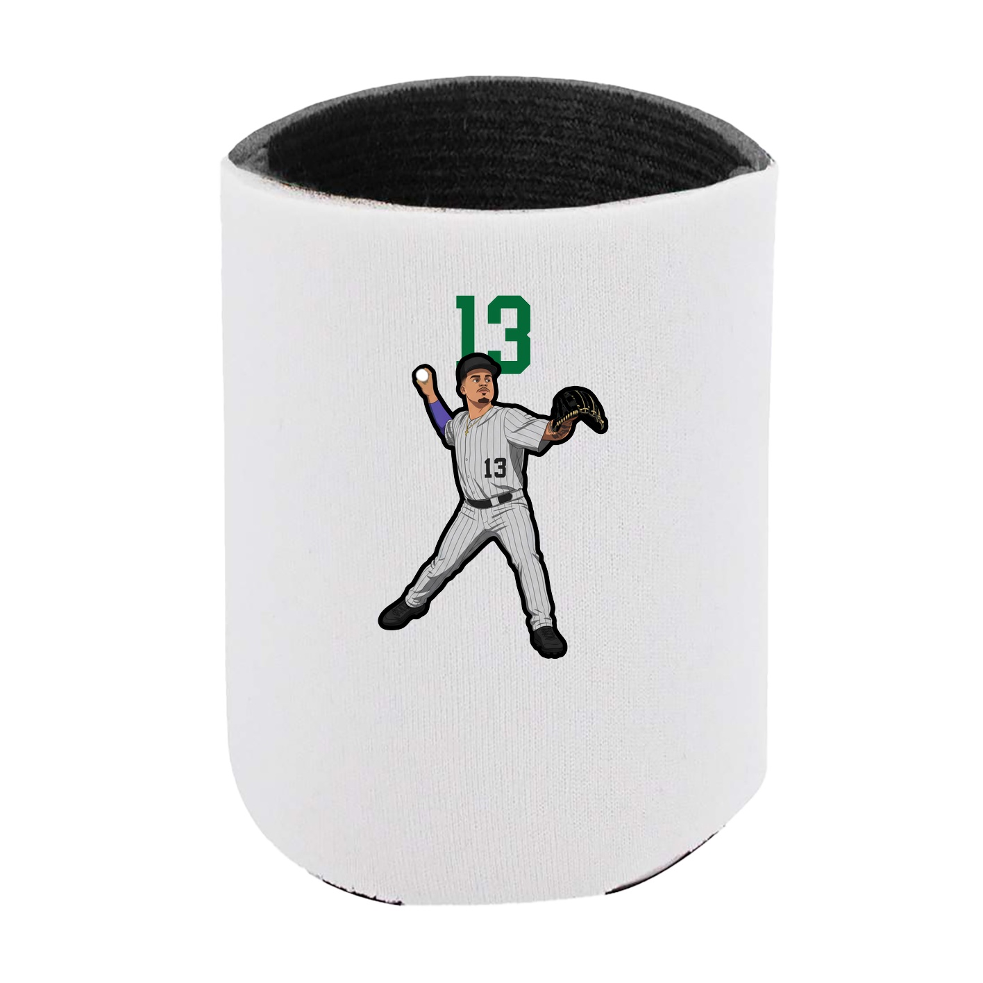 Can Holder — Number Top in White