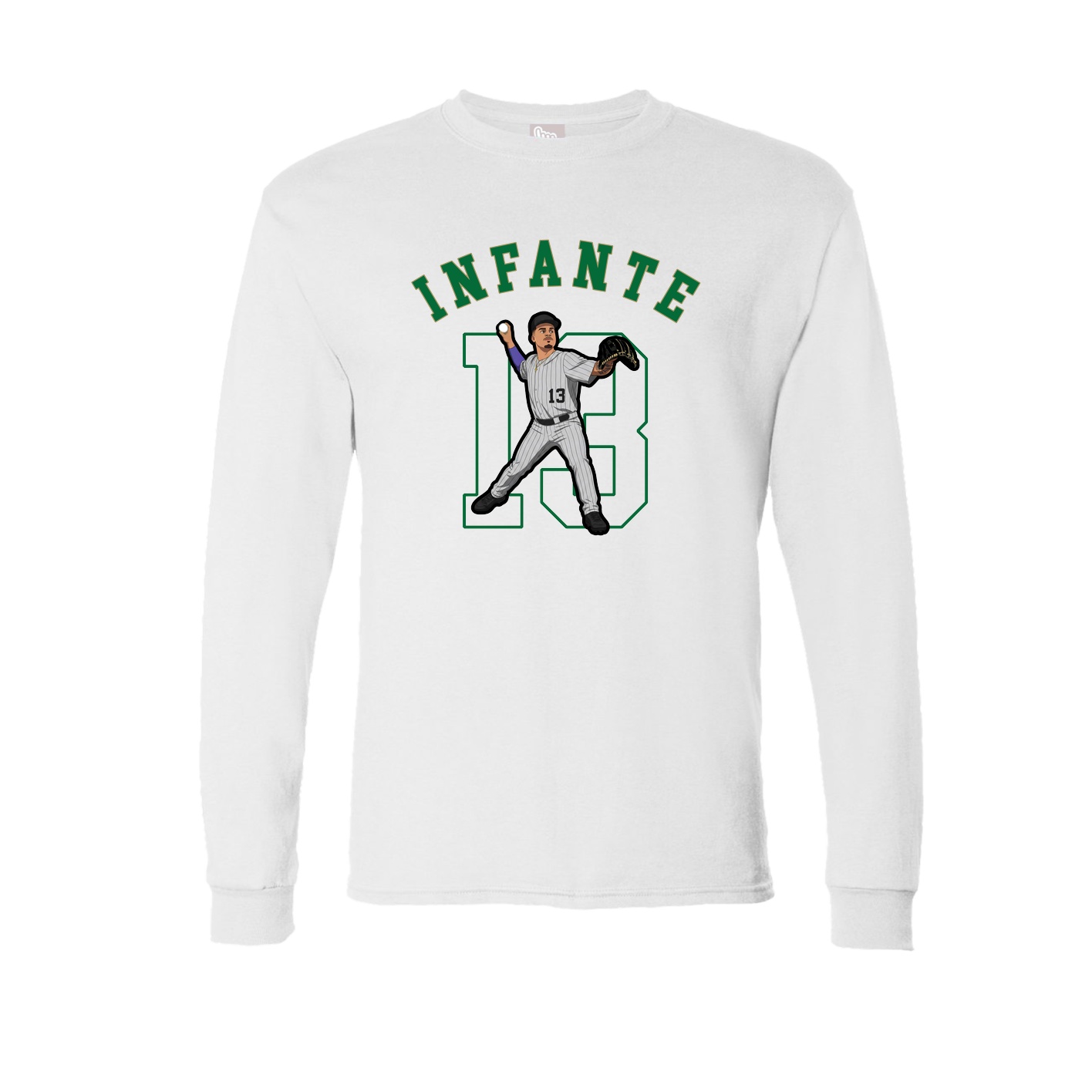 Long Sleeve Tee — Shirsey Arch in White
