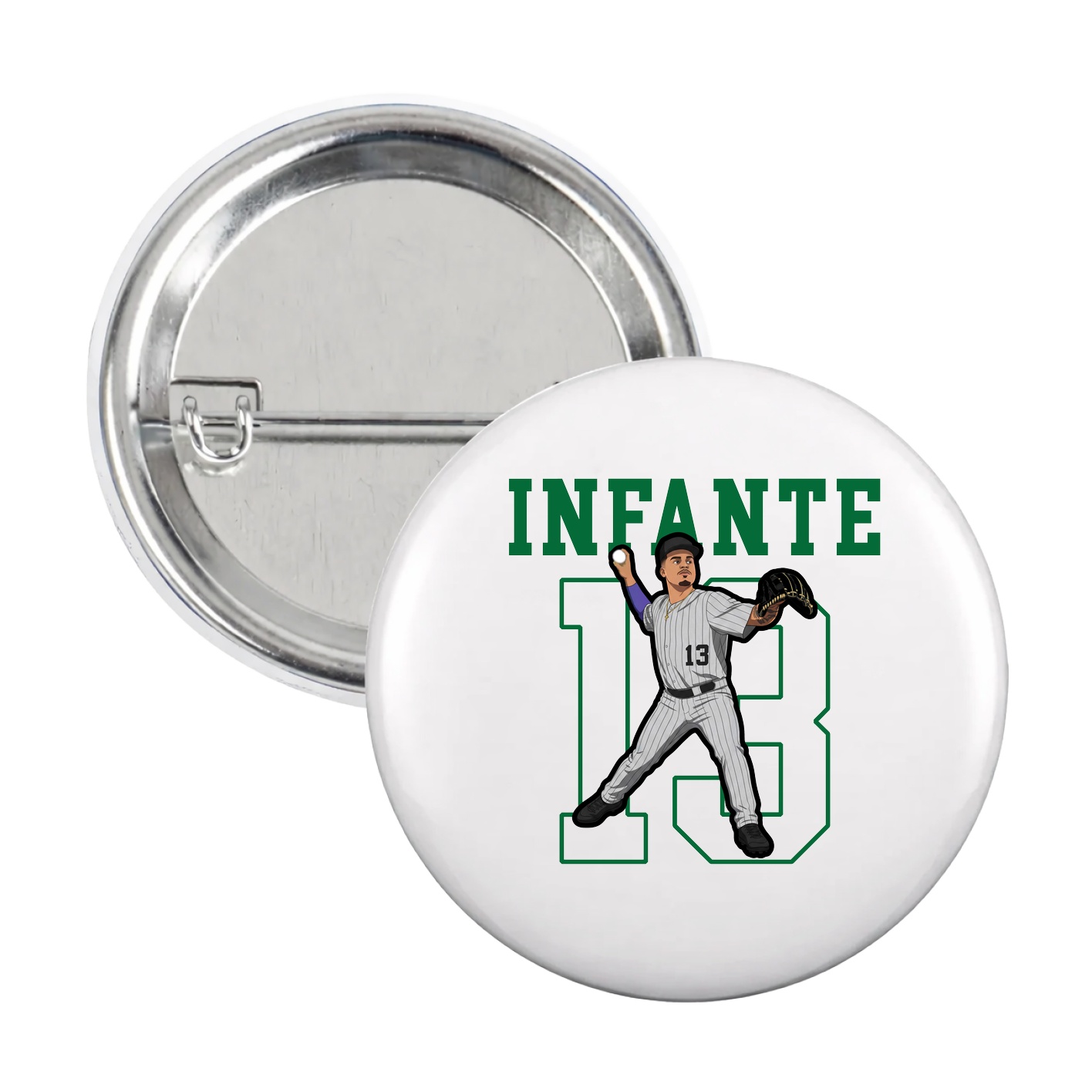 Game Day Button — Shirsey in White