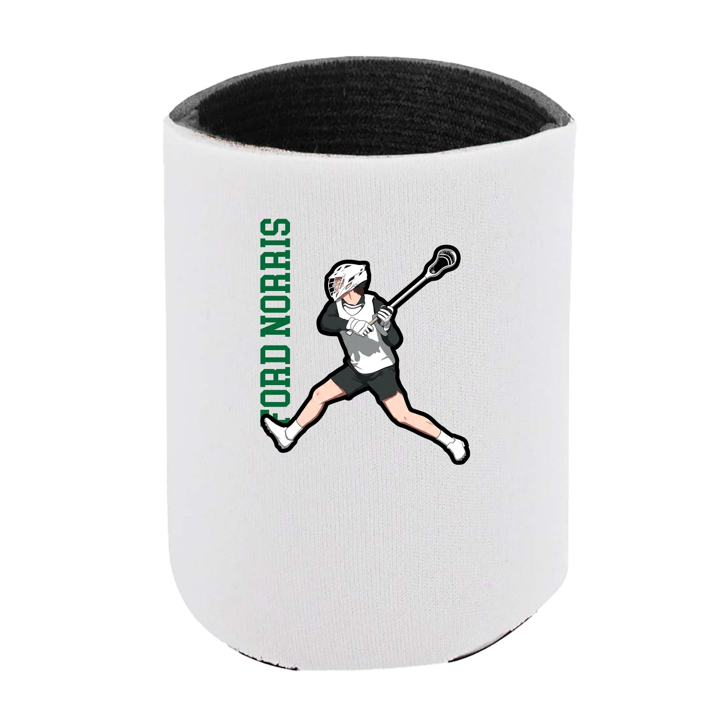 Can Holder — Name Vertical in White
