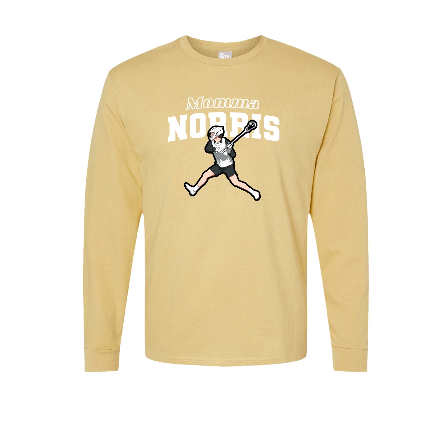 Long Sleeve Tee — Mothers Day Block in Vegas Gold