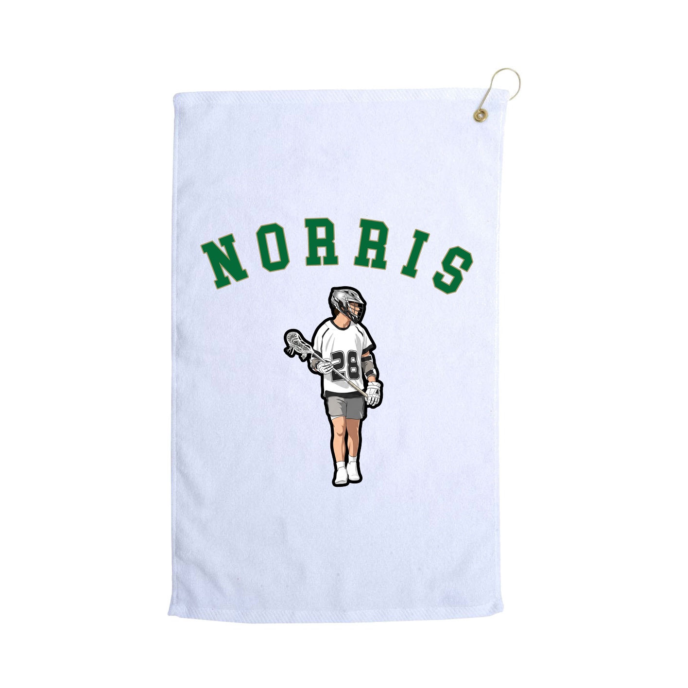 Golf Towel — Shirsey Arch in White