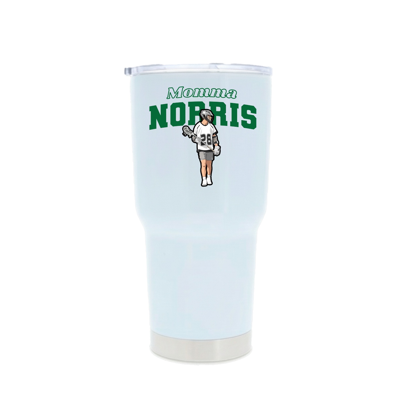 30oz Stainless Steel Tumbler — Mothers Day Block in White