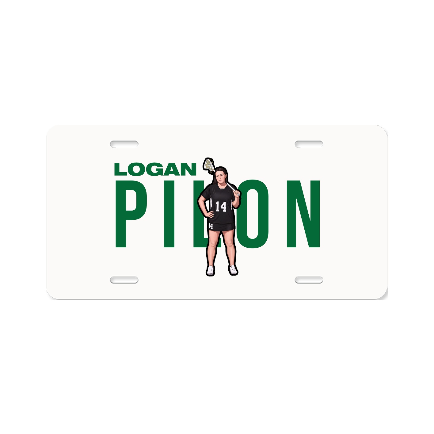 License Plate — Player Name in Classic
