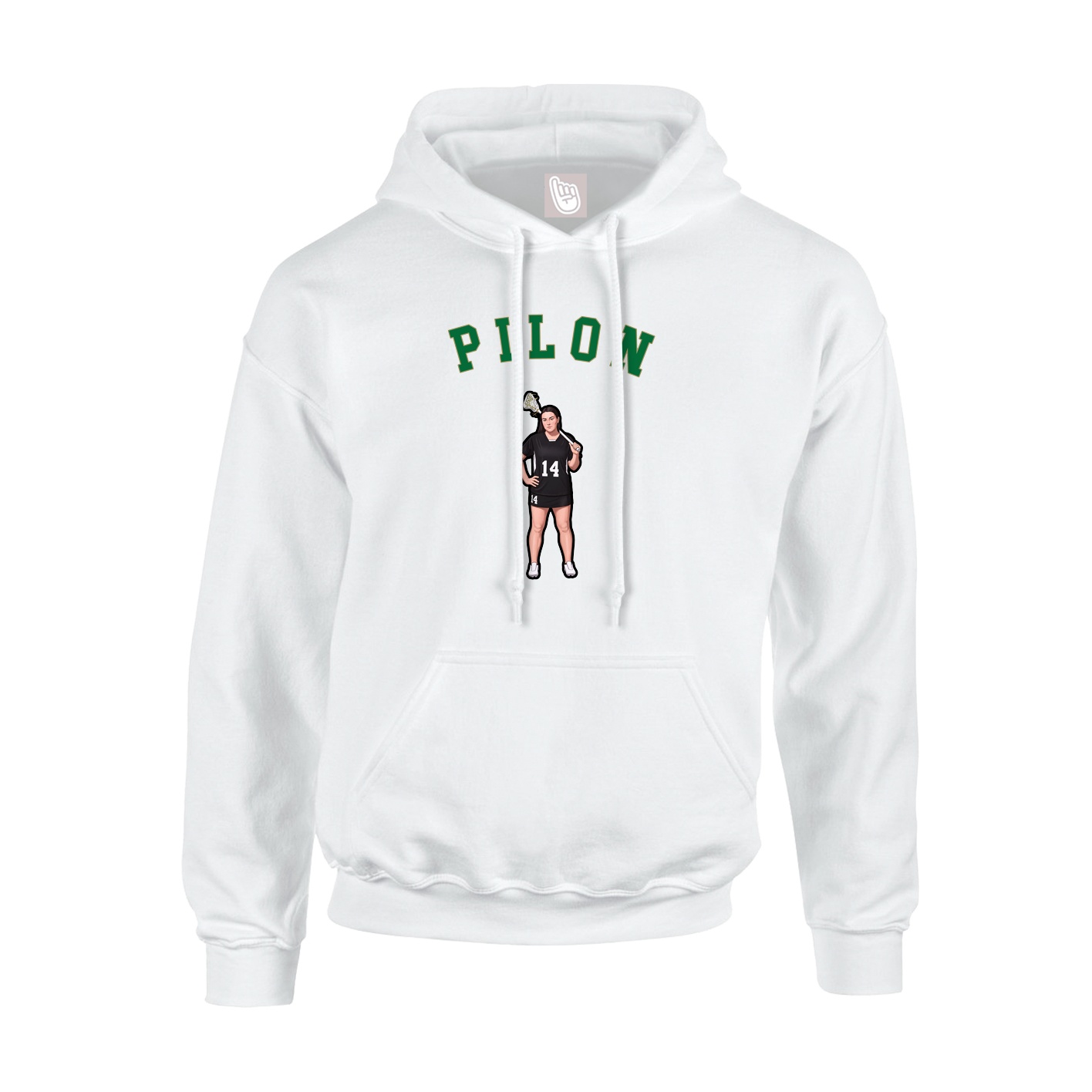Youth Hoodie — Shirsey Arch in White