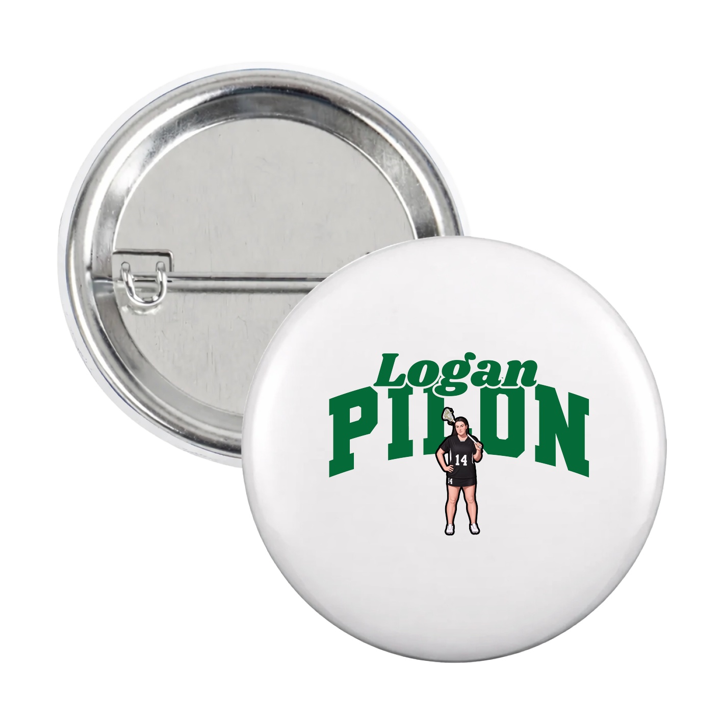 Game Day Button — Signature Arch in White