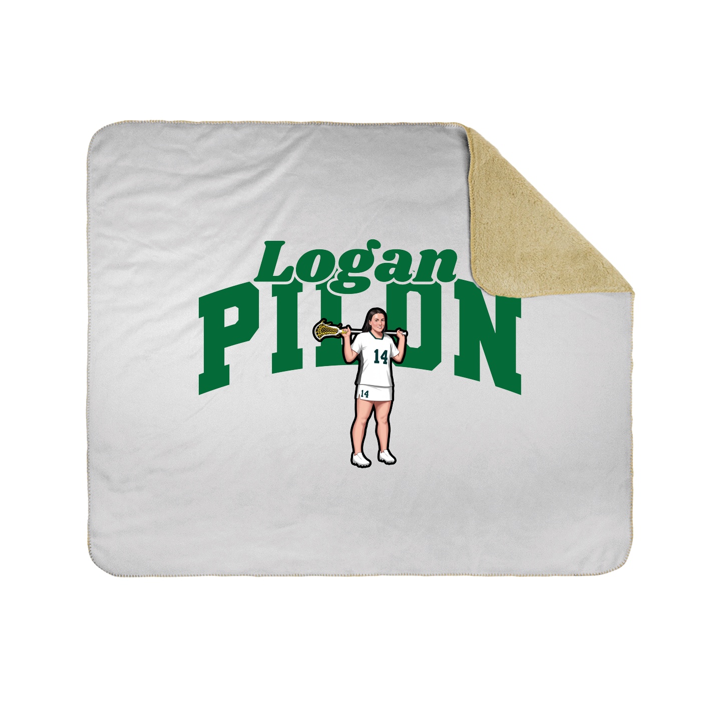 Throw Blanket — Signature Arch in White
