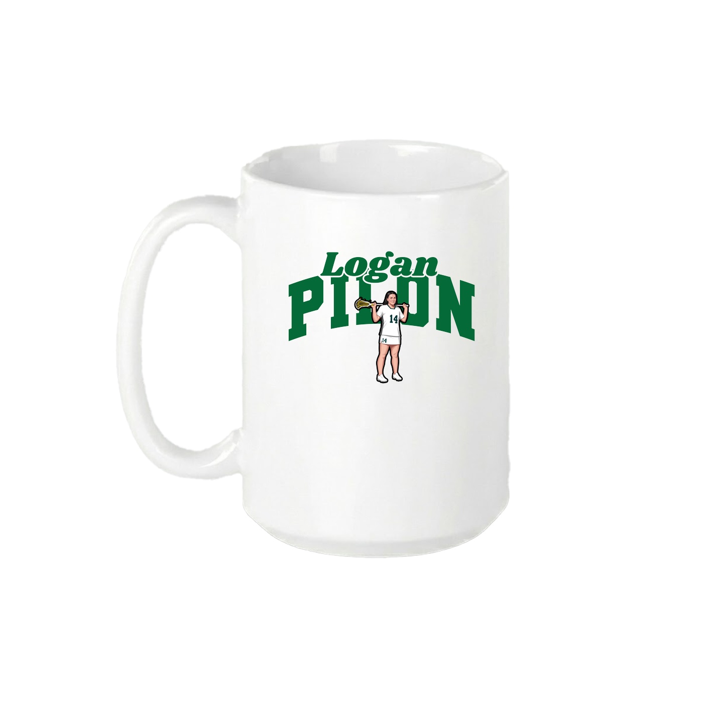 15oz Coffee Mug — Signature Arch in White