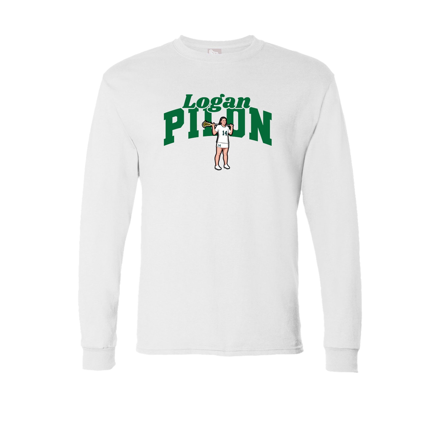 Long Sleeve Tee — Signature Arch in White