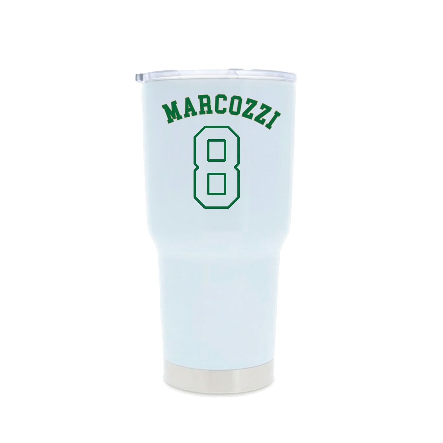 30oz Stainless Steel Tumbler — Shirsey Arch in White
