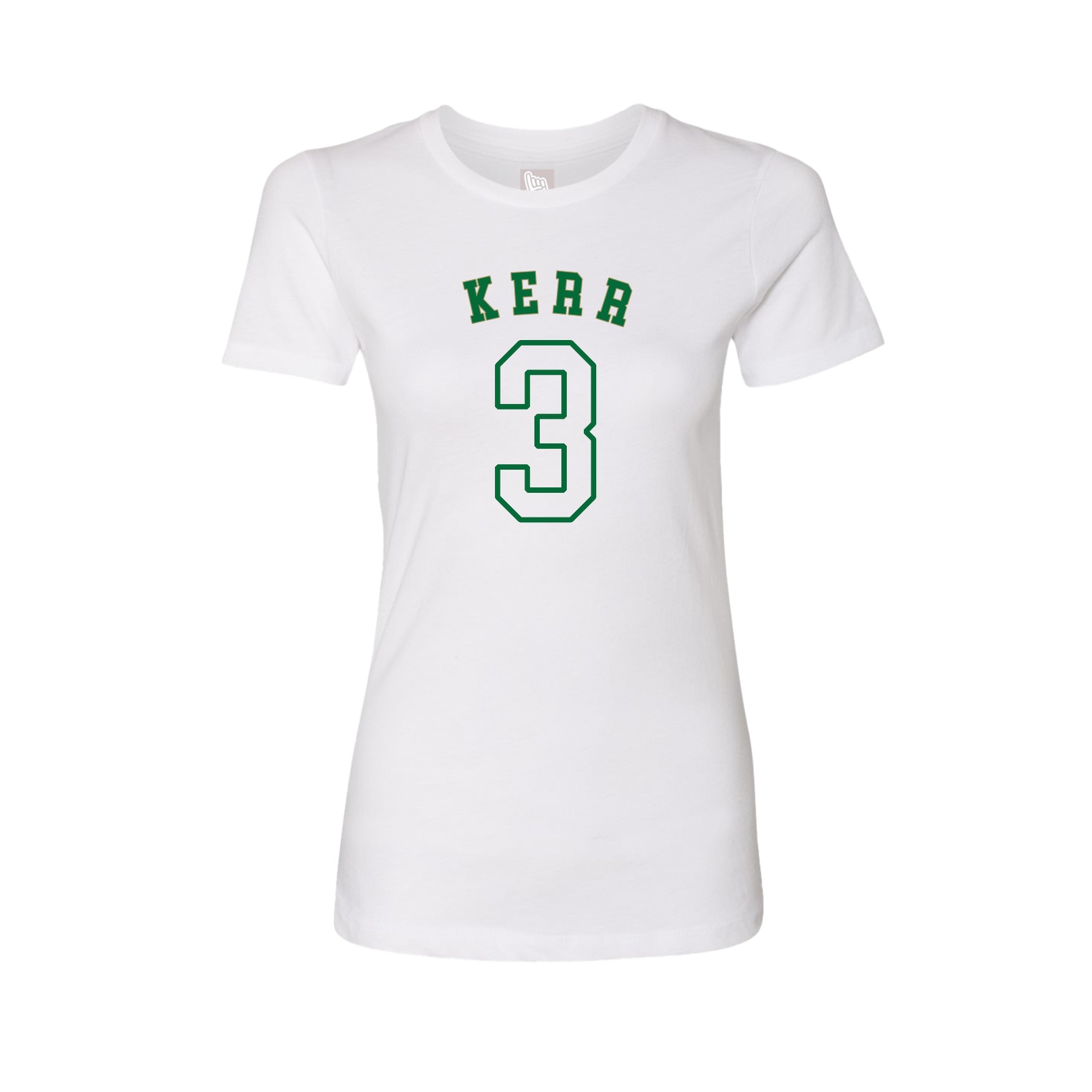 Fitted Women's Tee — Shirsey Arch in White