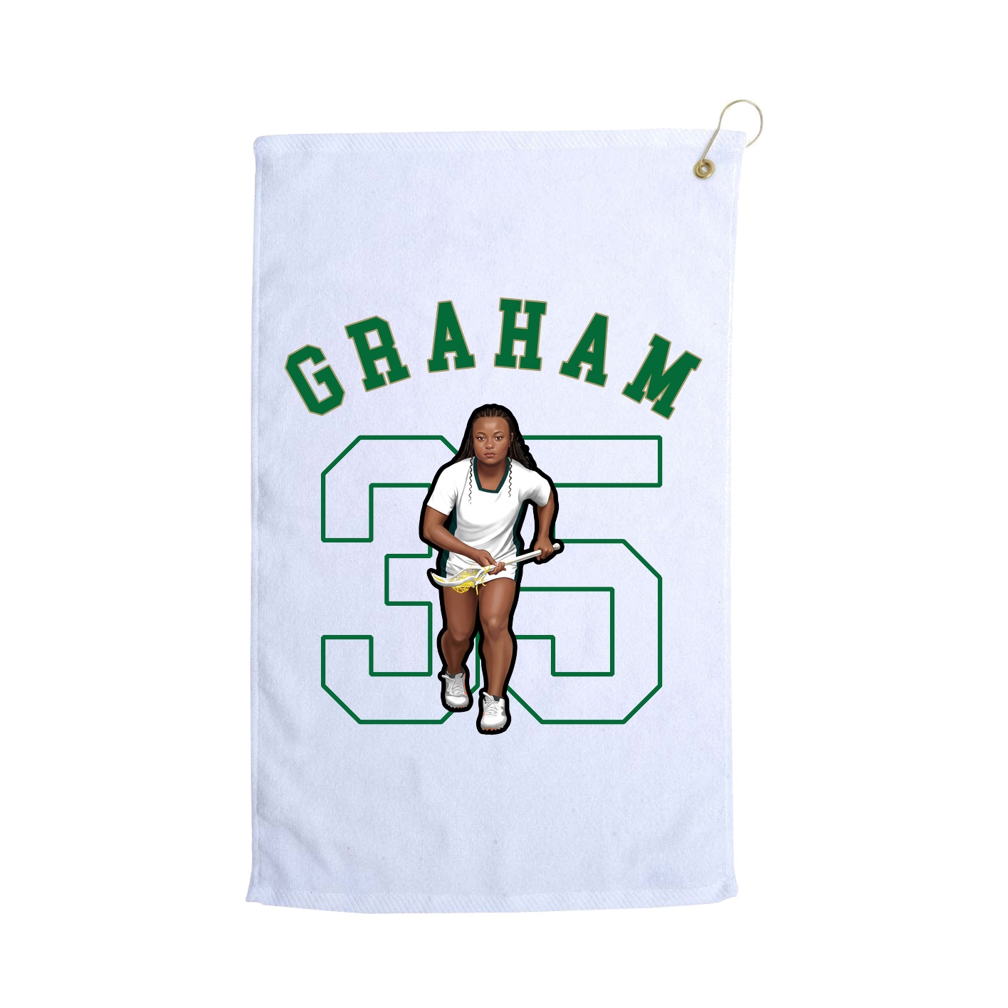 Golf Towel — Shirsey Arch in White