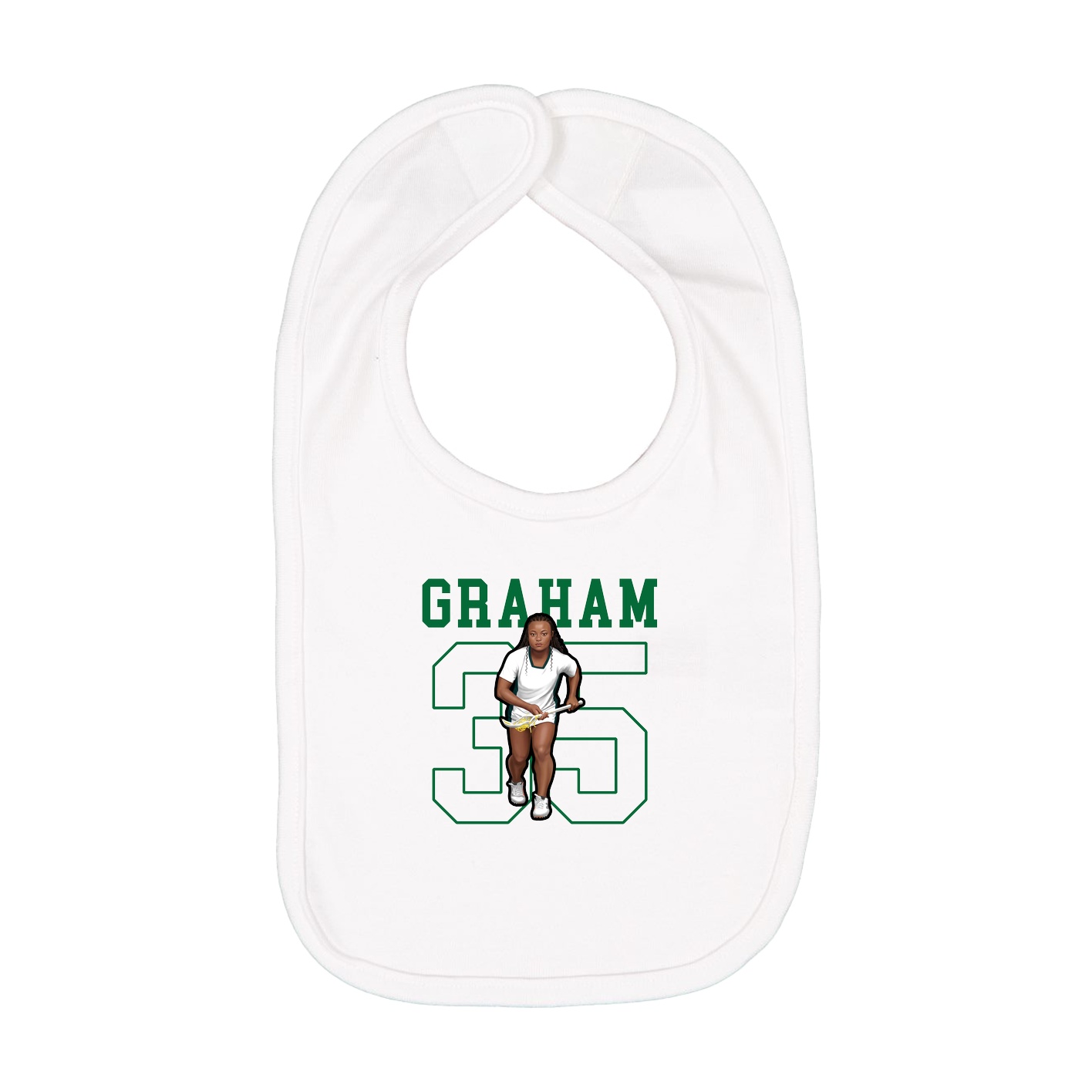 Infant Bib — Shirsey in White