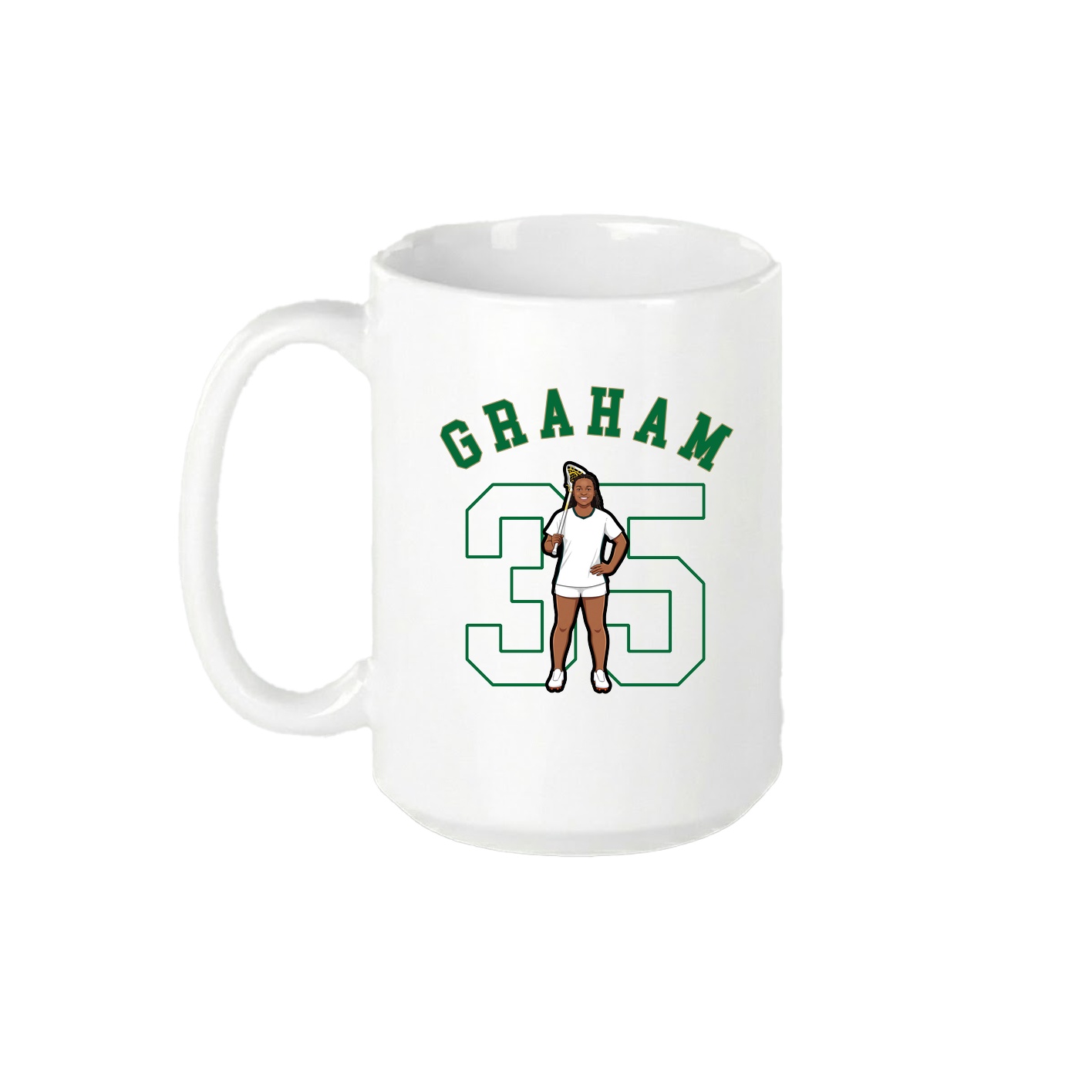 15oz Coffee Mug — Shirsey Arch in White