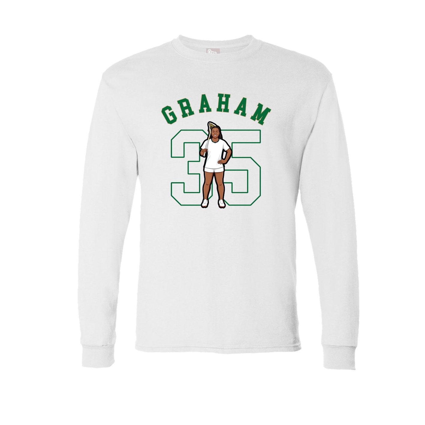 Long Sleeve Tee — Shirsey Arch in White