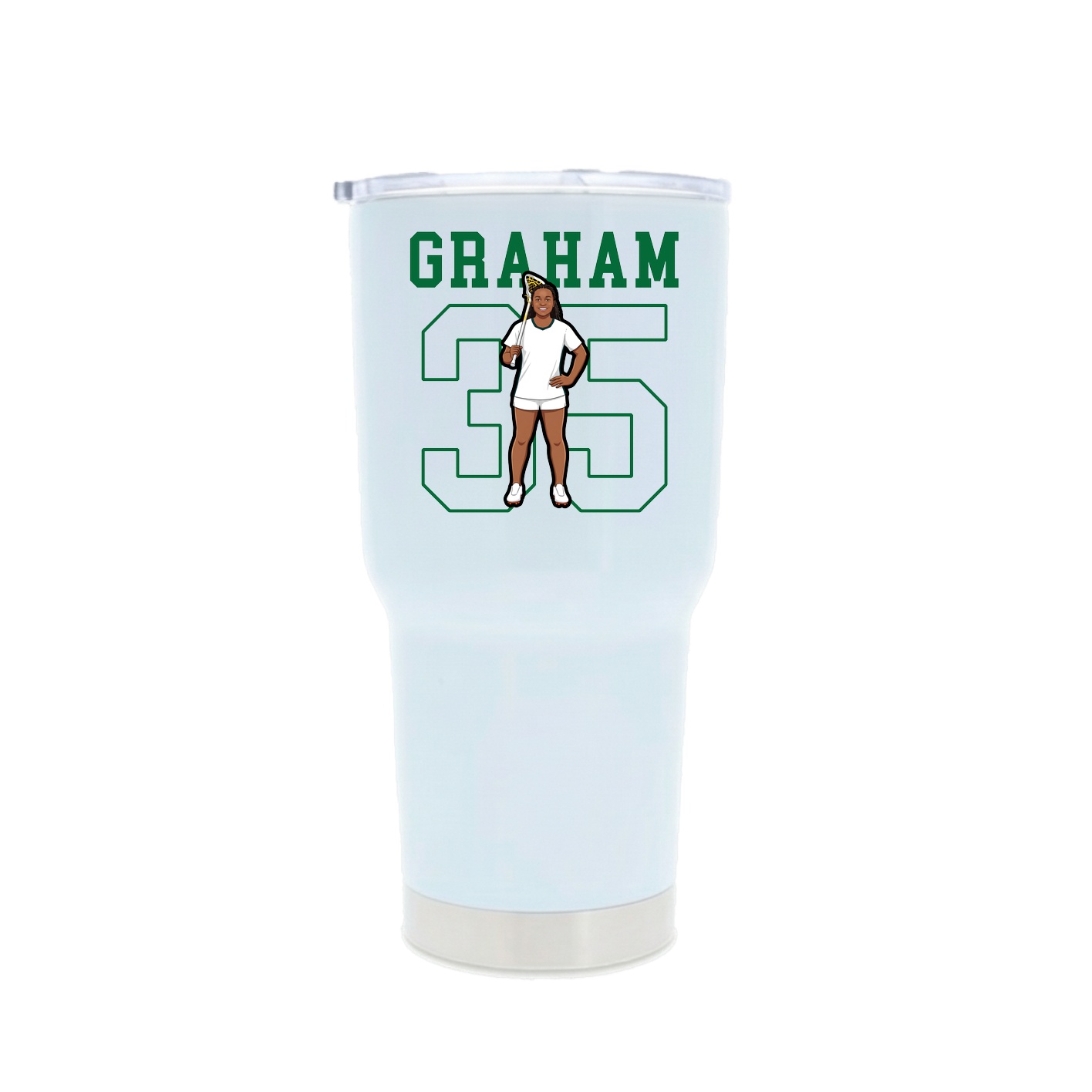 30oz Stainless Steel Tumbler — Shirsey in White
