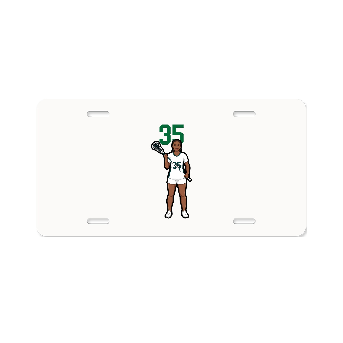License Plate — Number Top in Classic