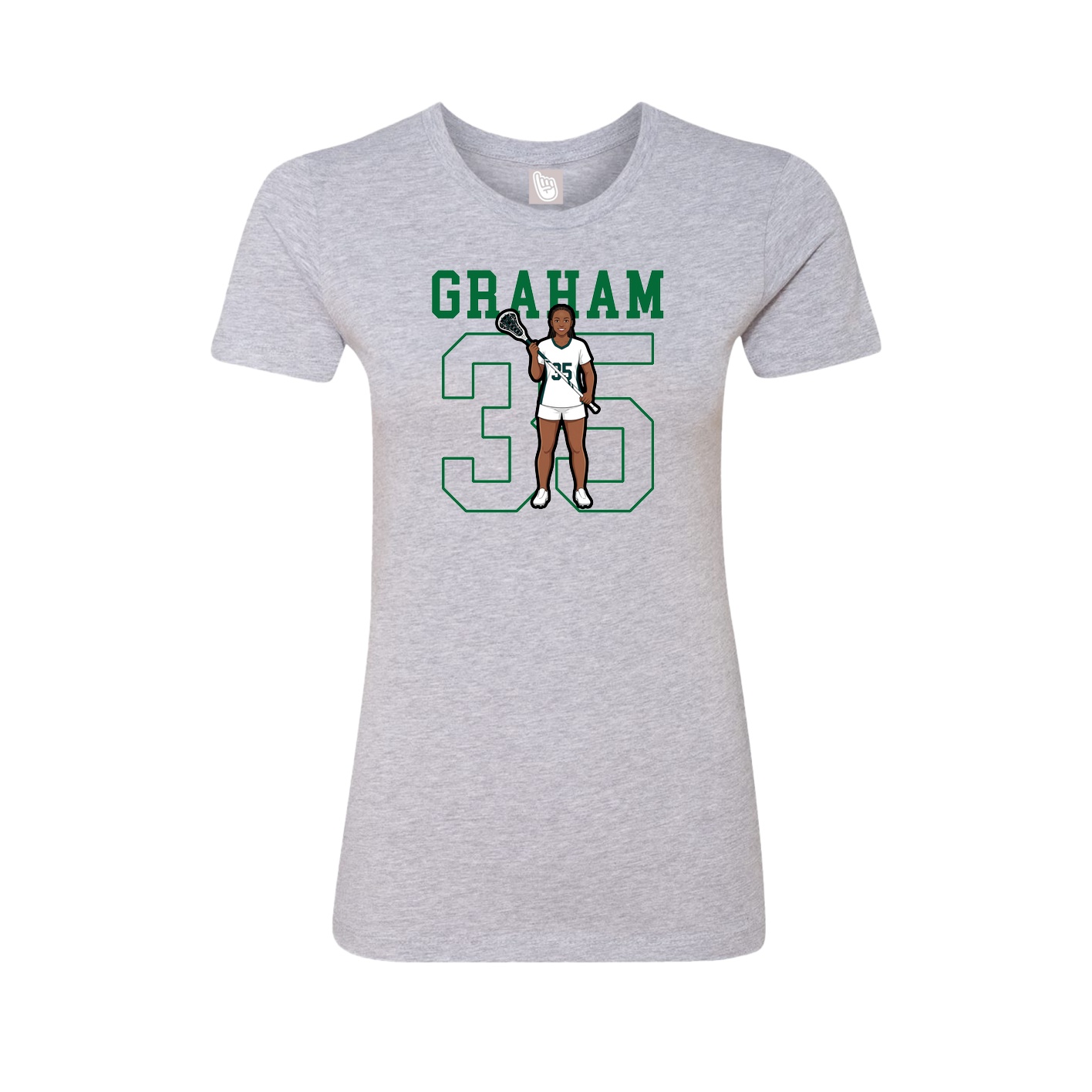 Fitted Women's Tee — Shirsey in Grey
