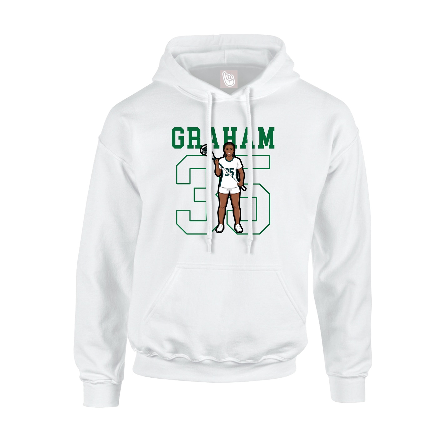 Hoodie — Shirsey in White