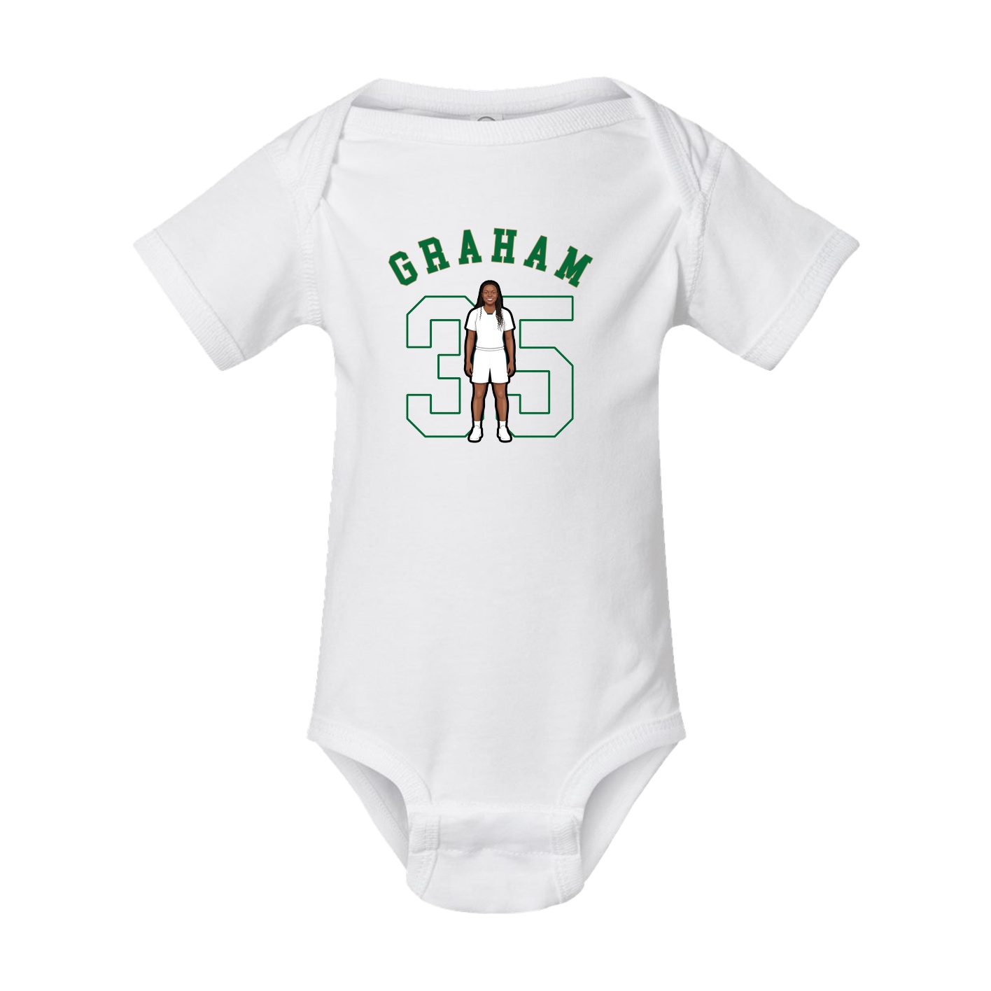 Baby Onesie — Shirsey Arch in White