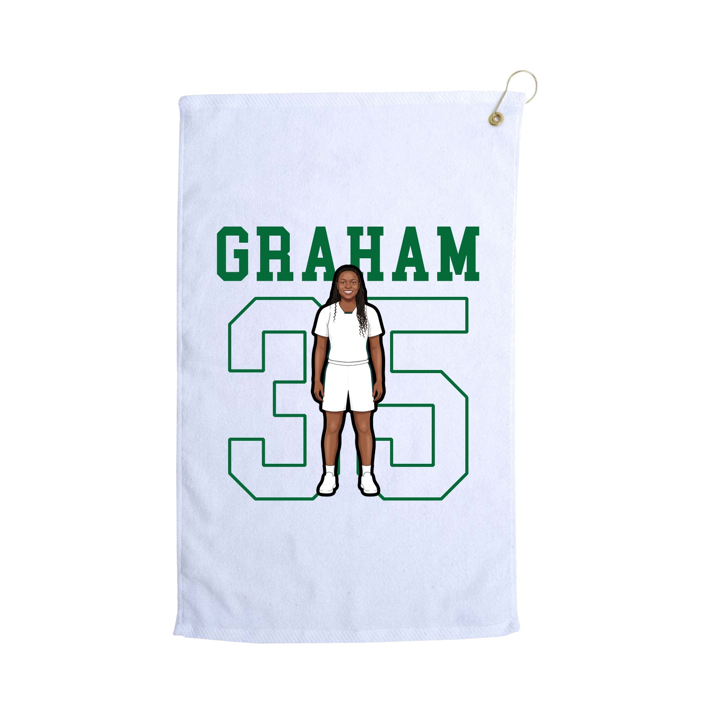 Golf Towel — Shirsey in White
