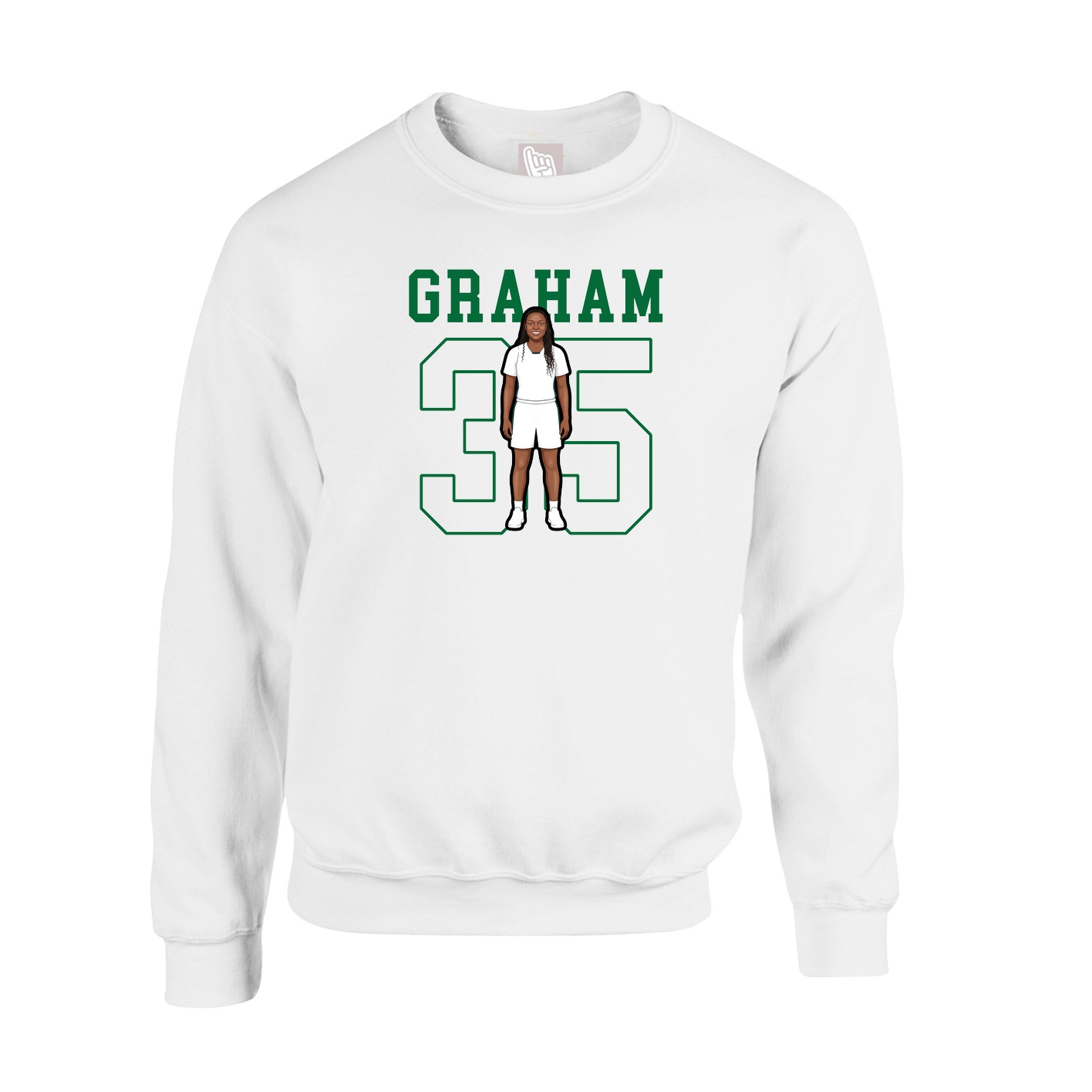 Fleece Crew — Shirsey in White