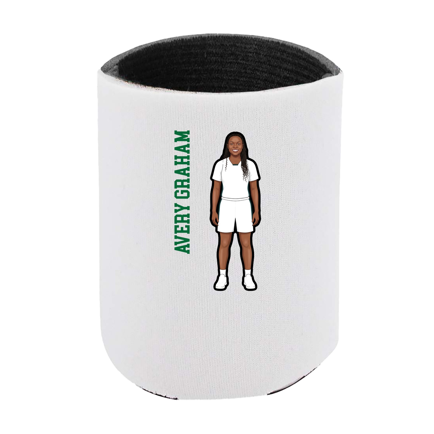 Can Holder — Name Vertical in White