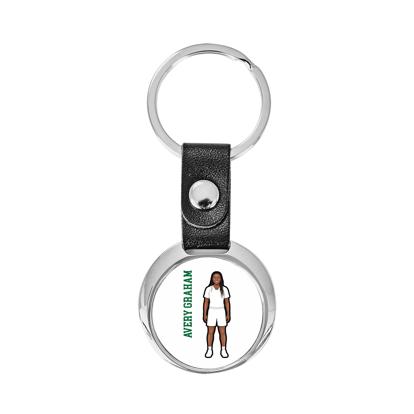 Key Chain — Name Vertical in Classic