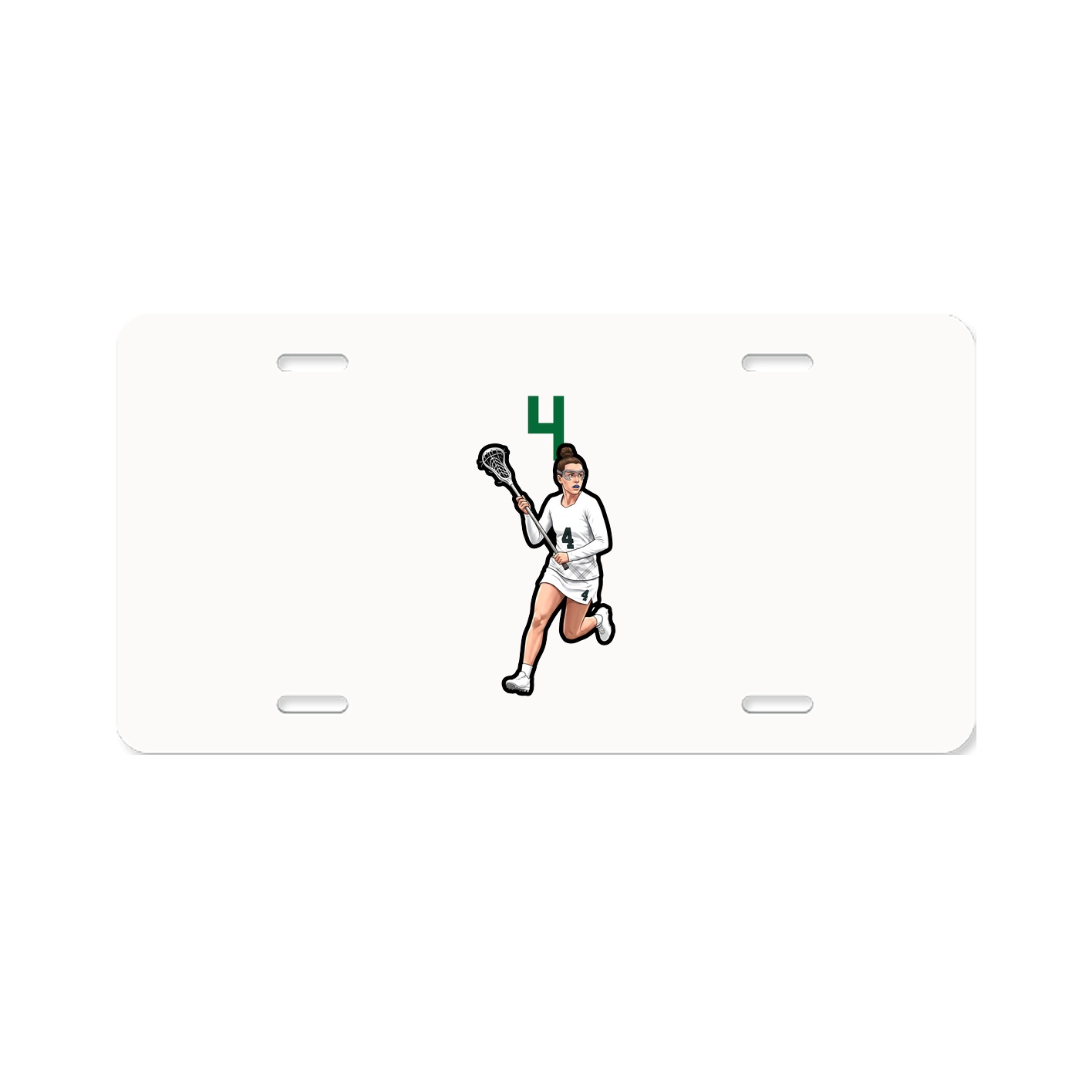 License Plate — Number Top in Classic